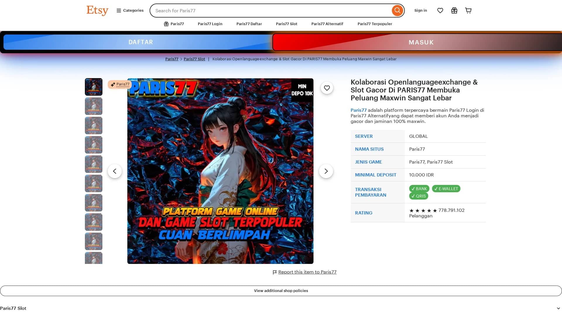 sessions homepage