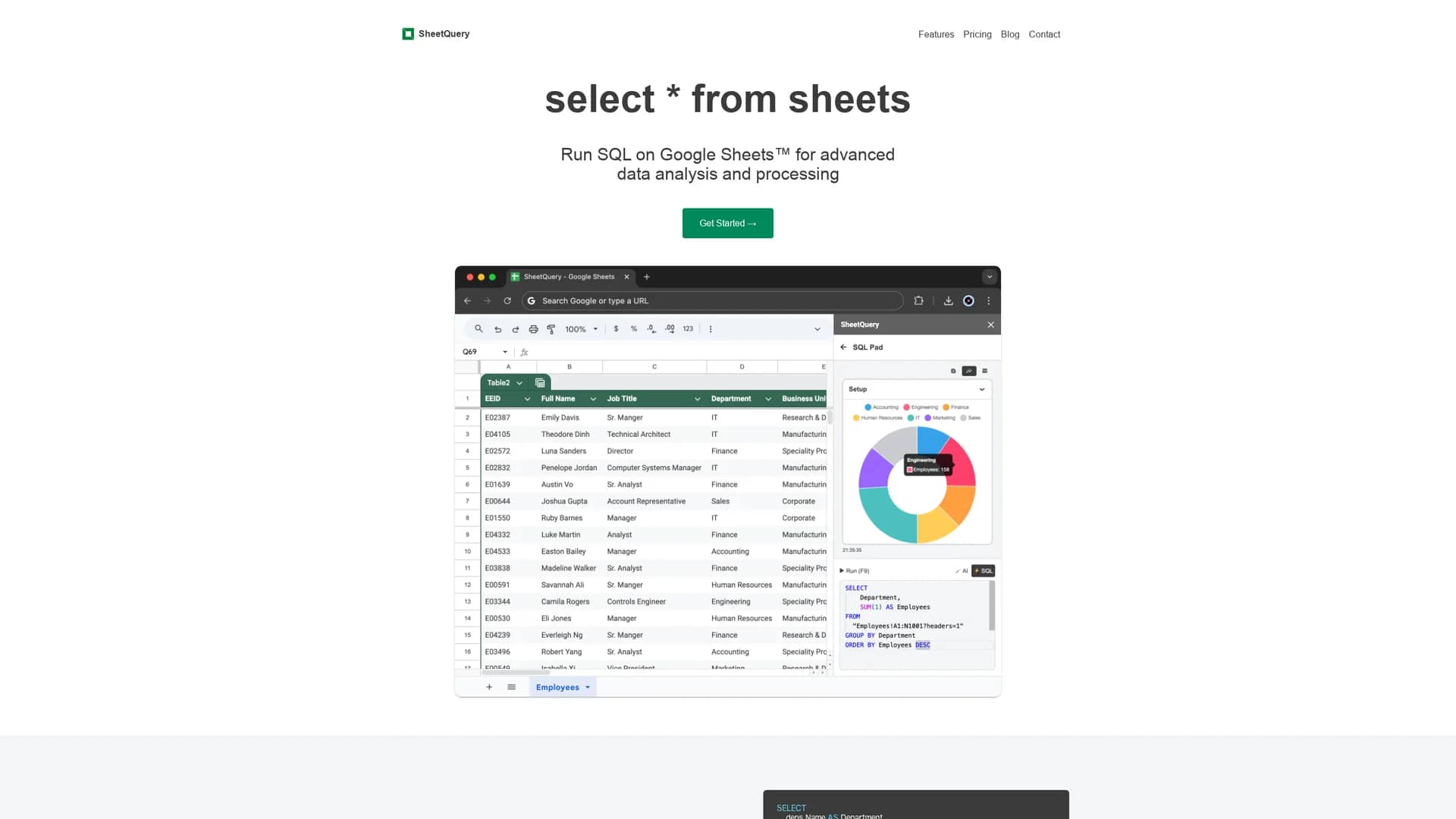 sheetquery homepage
