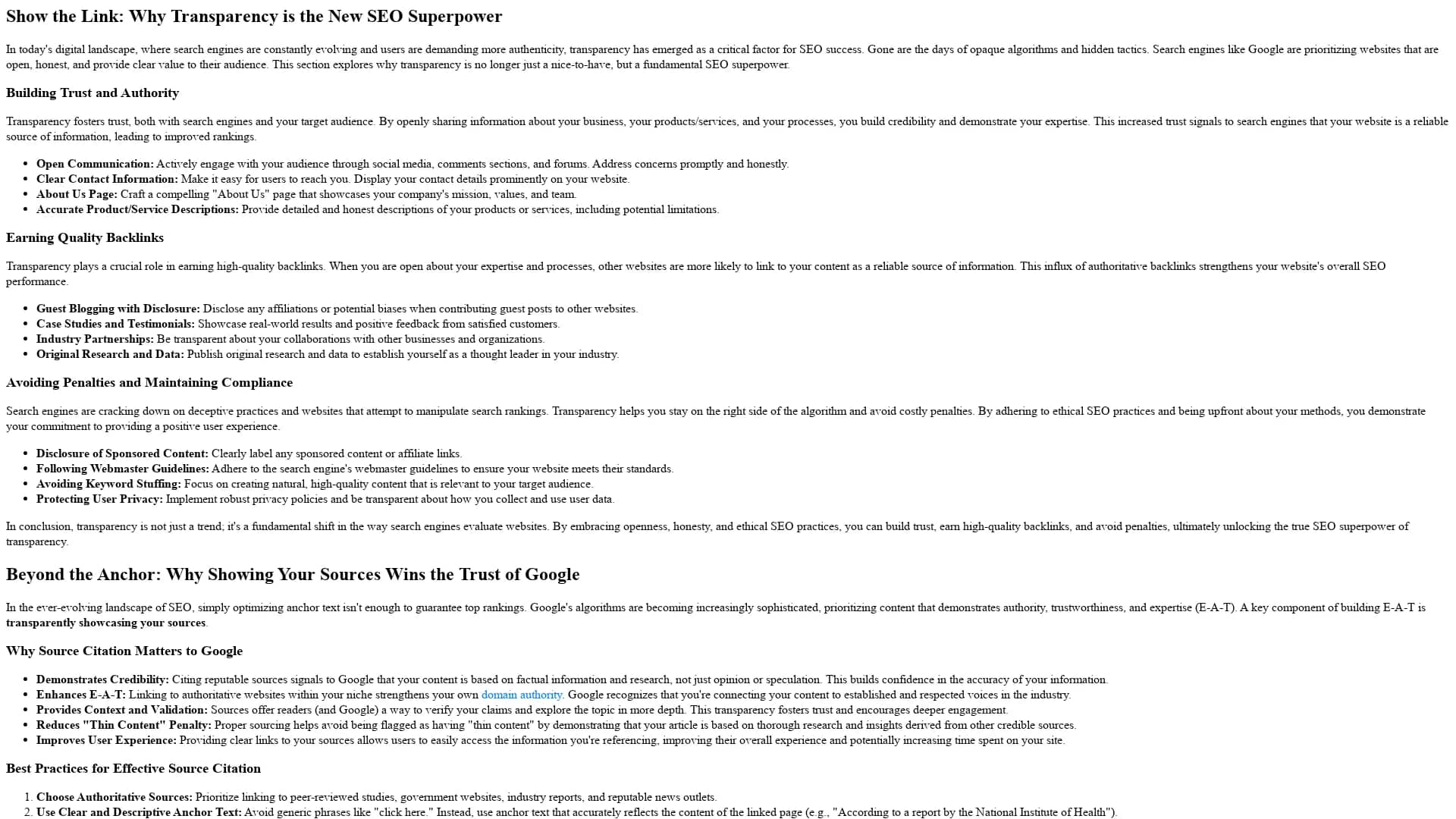 show-the-link homepage