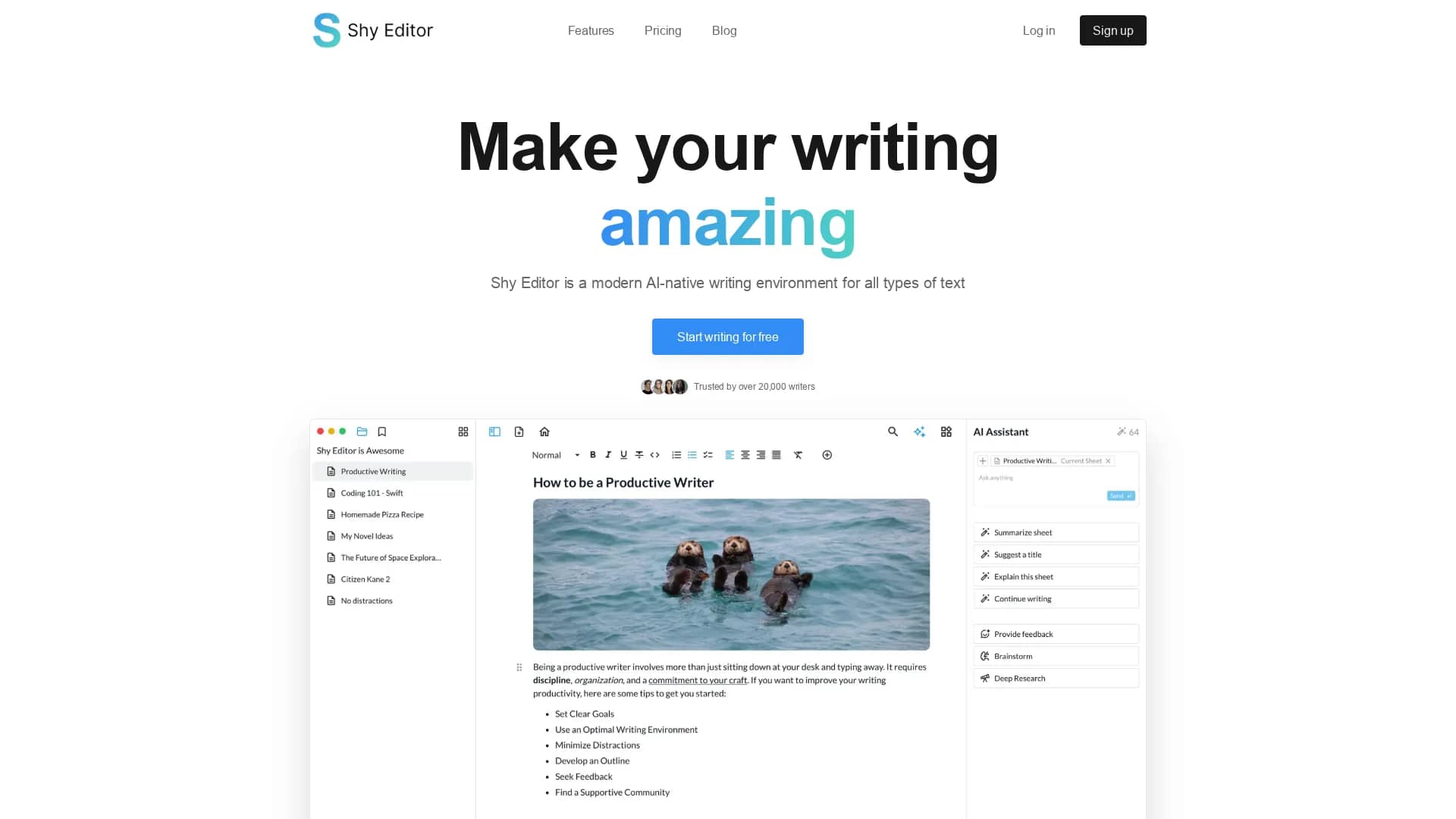 shy-editor homepage