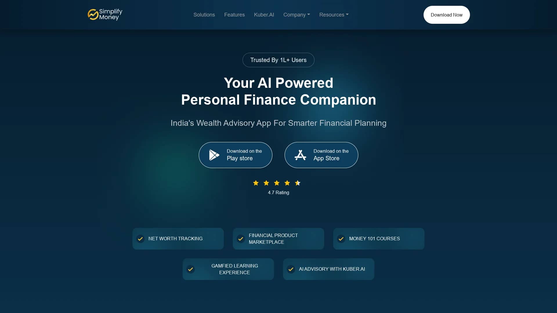 simplify-money homepage