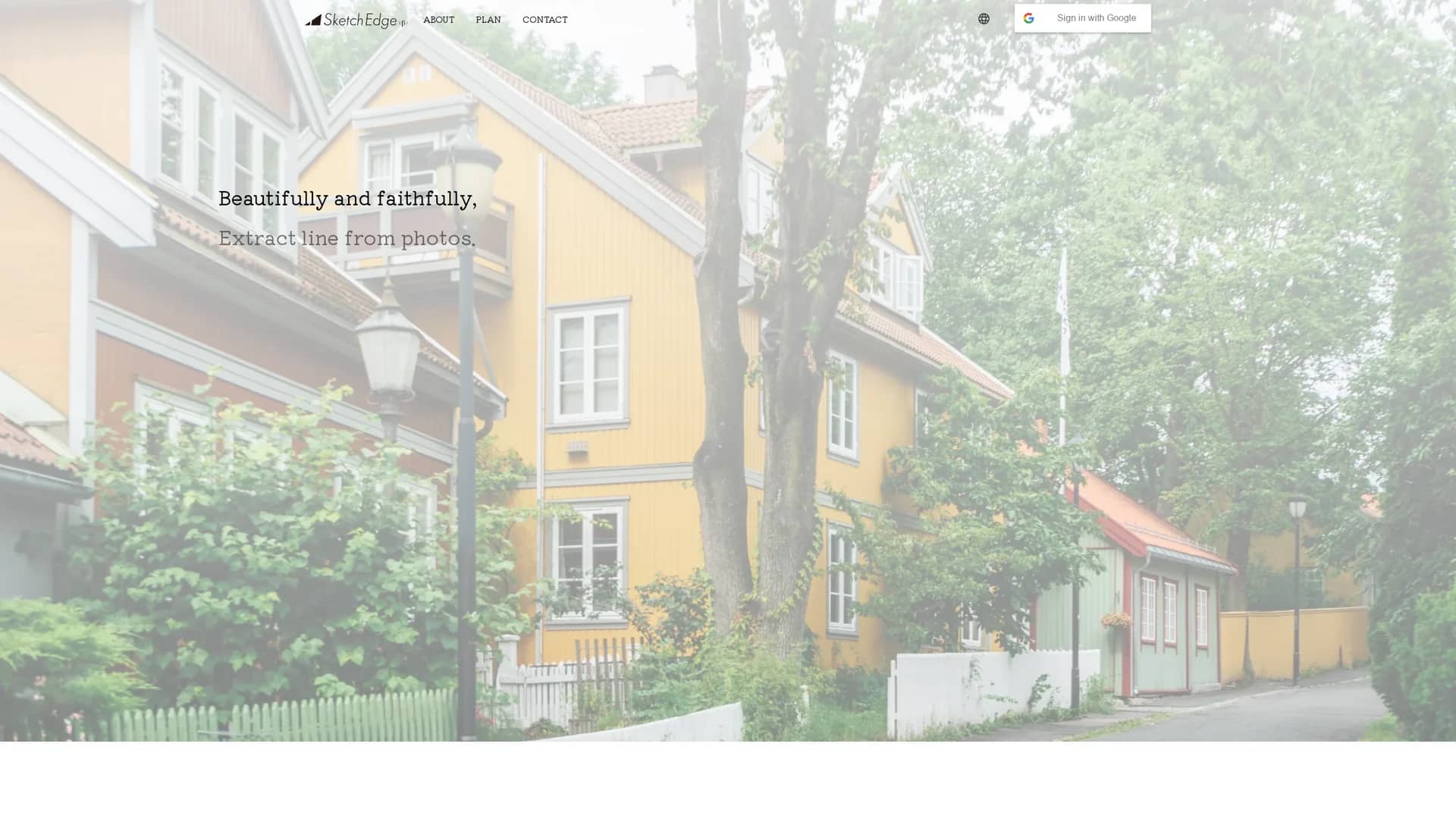 sketchedge homepage