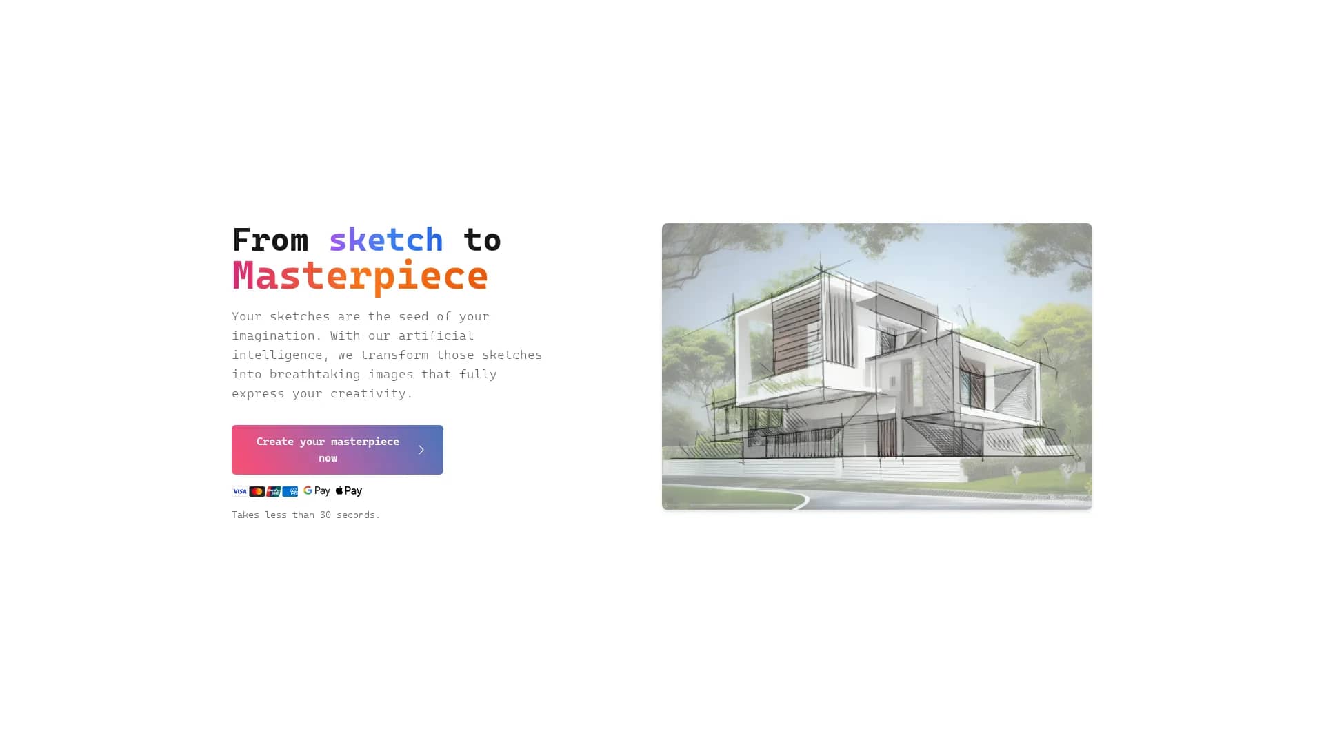 sketchimage-ai homepage