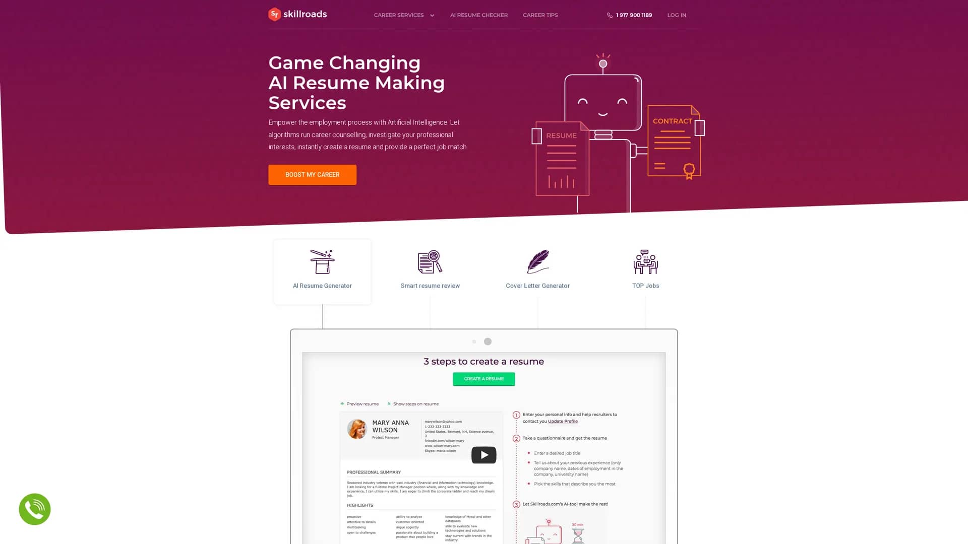skillroads homepage