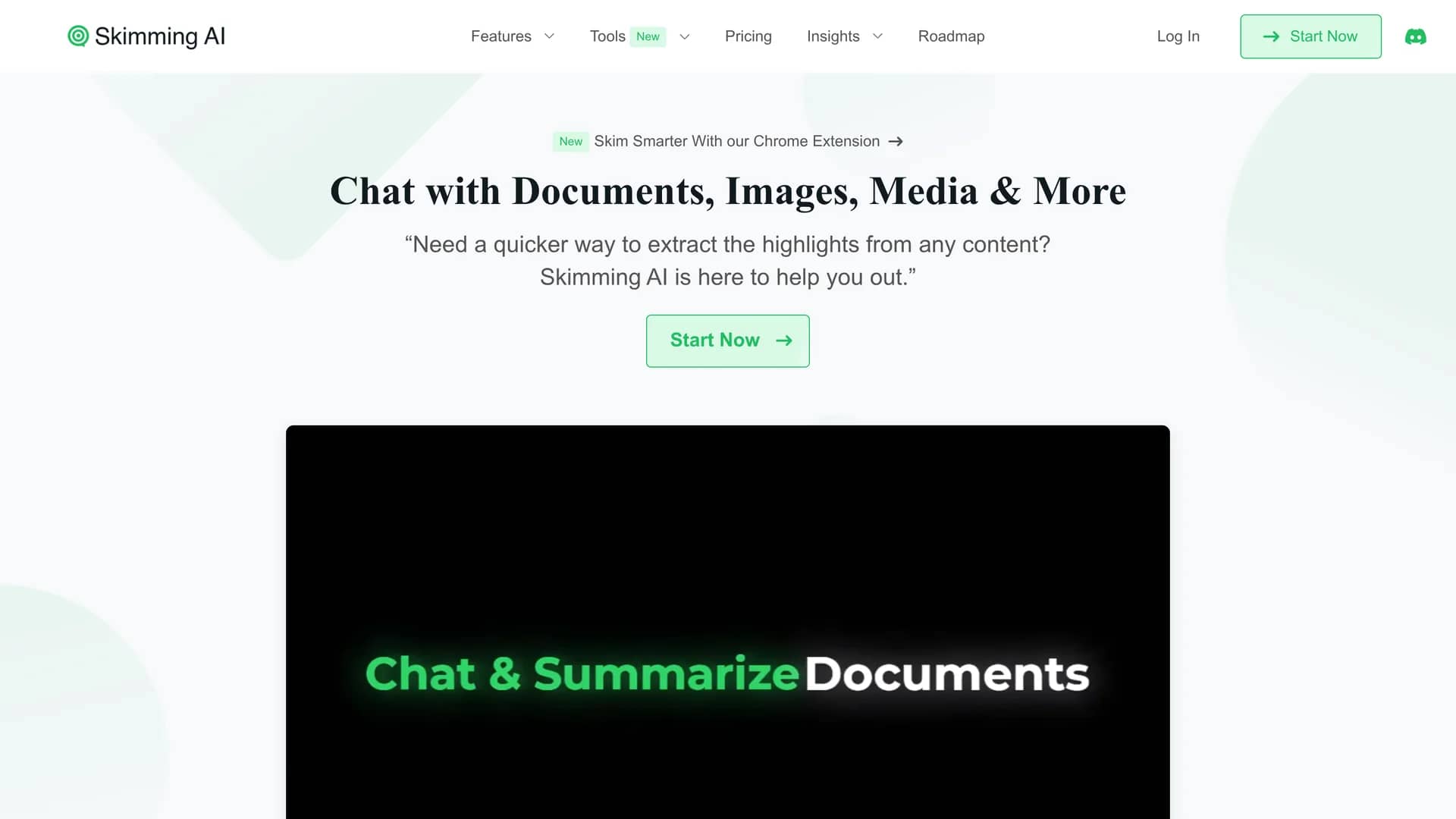 skimming-ai homepage