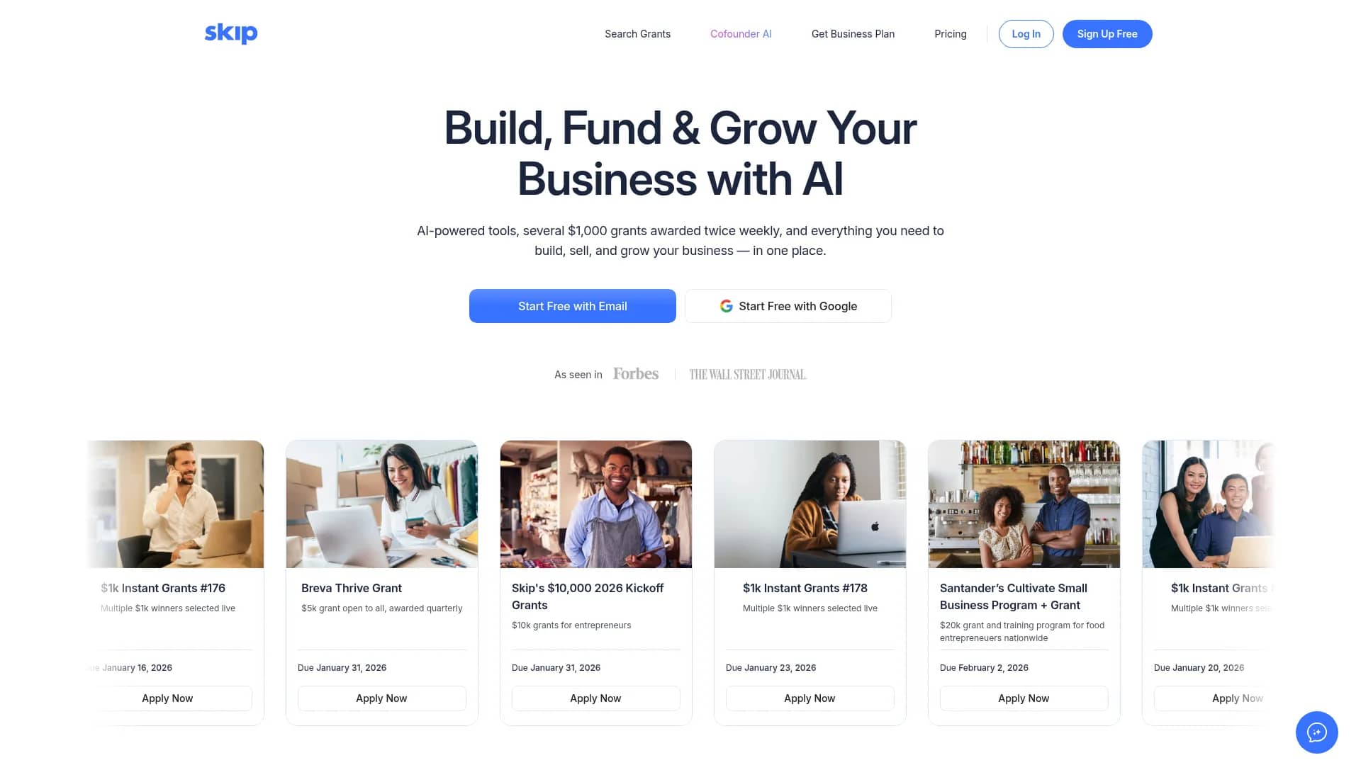 skip homepage