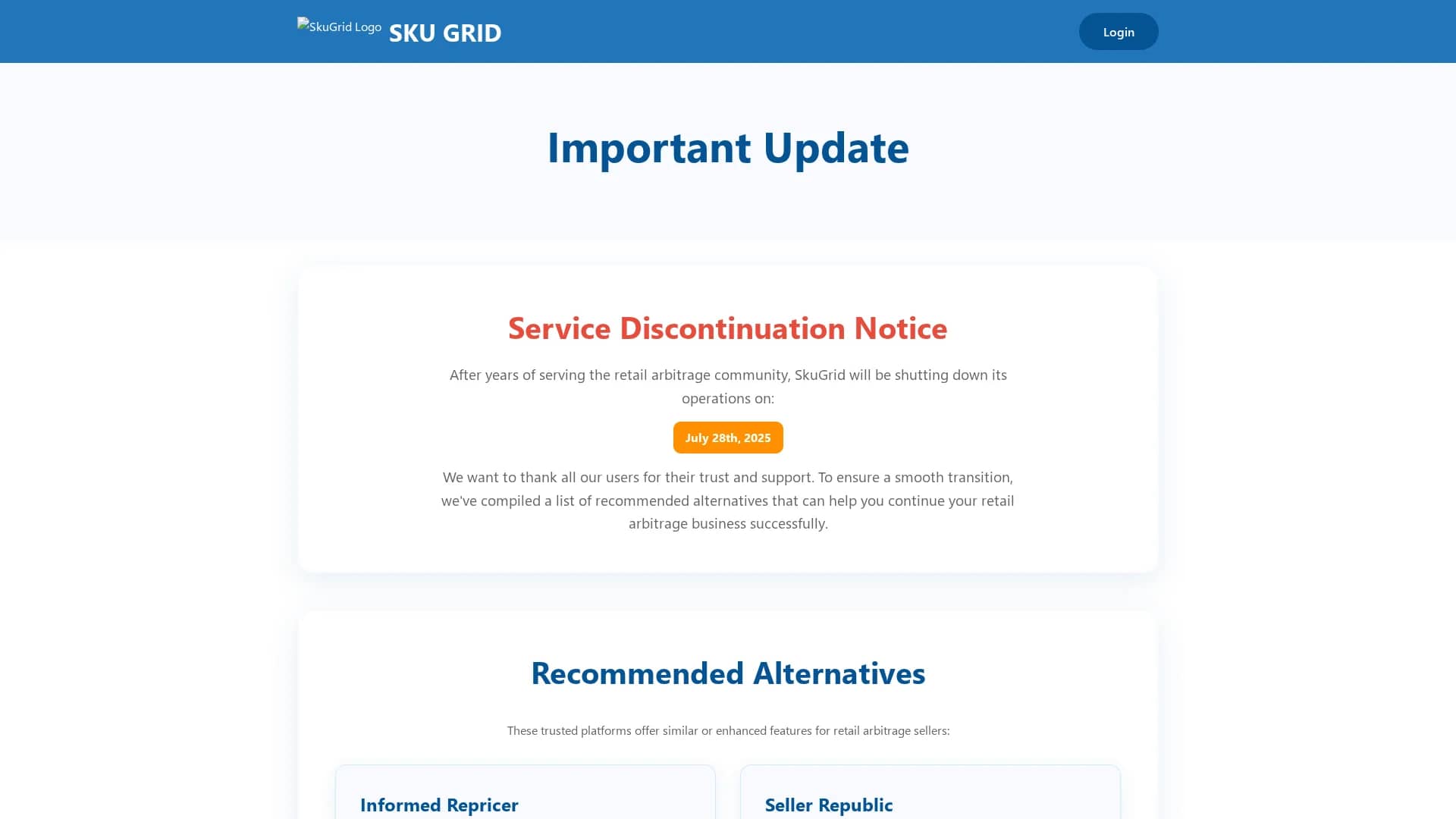 sku-fetch homepage