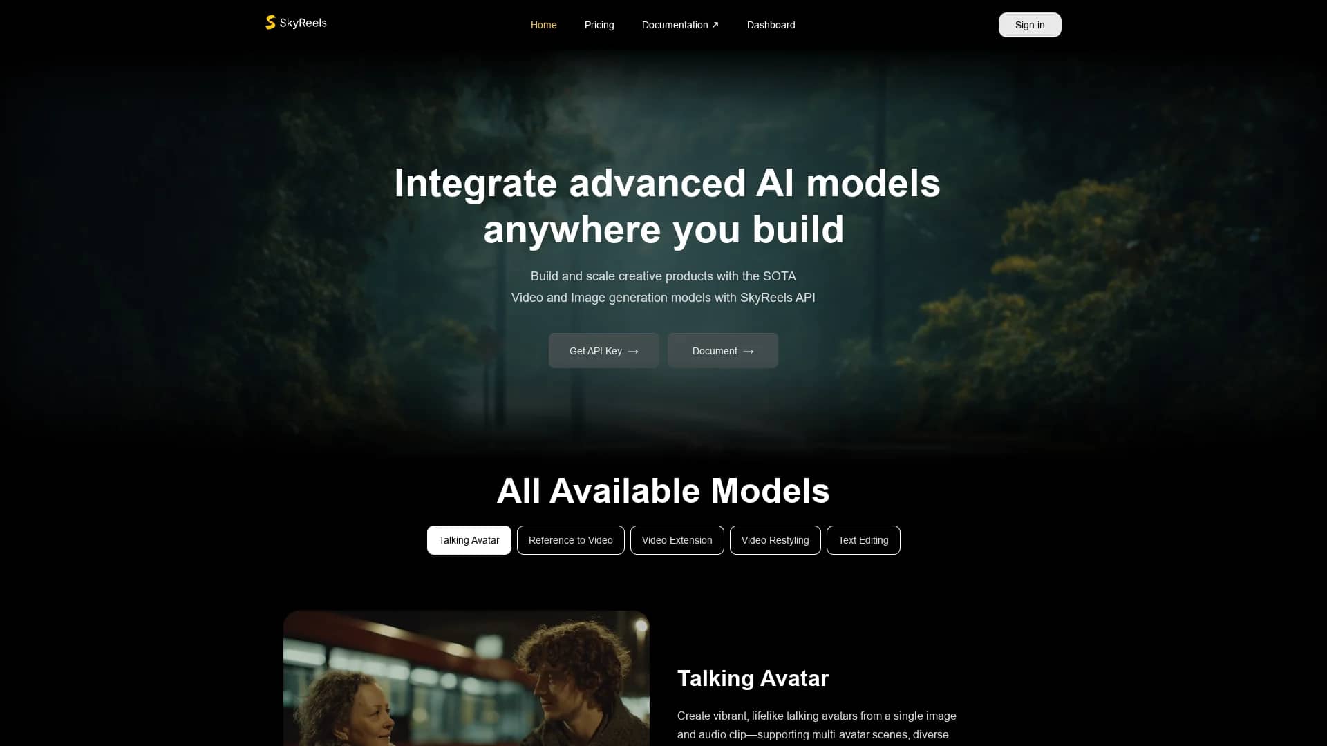 skyreels homepage
