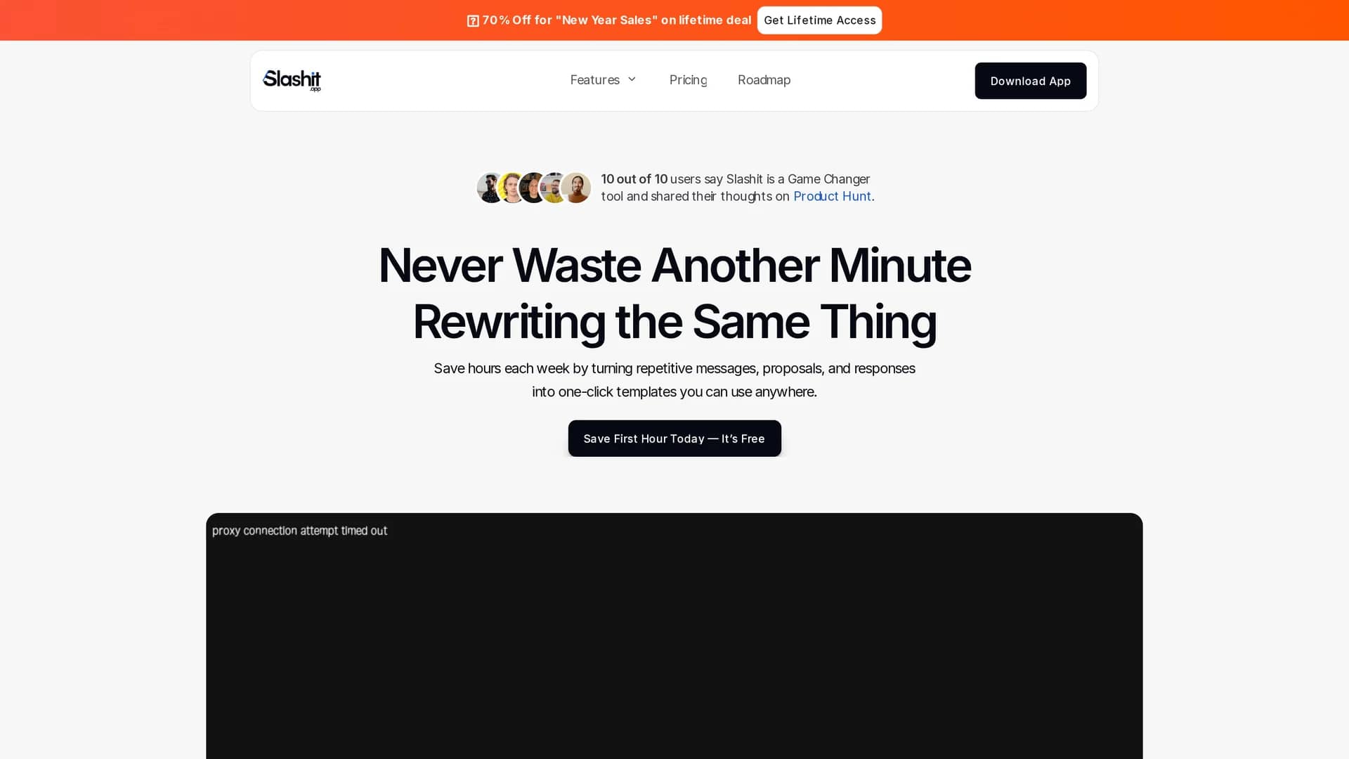 slashit-app homepage