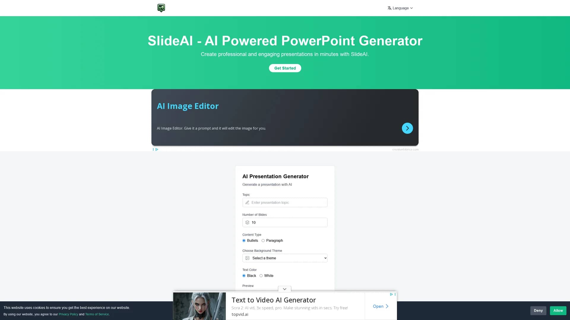slideai homepage