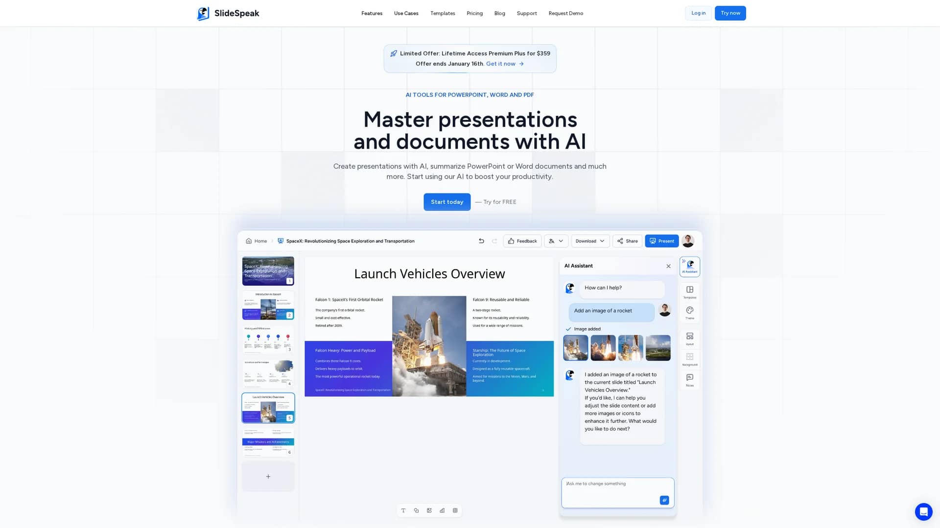 slidespeak homepage