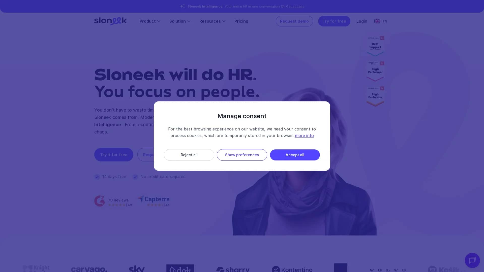 sloneek homepage
