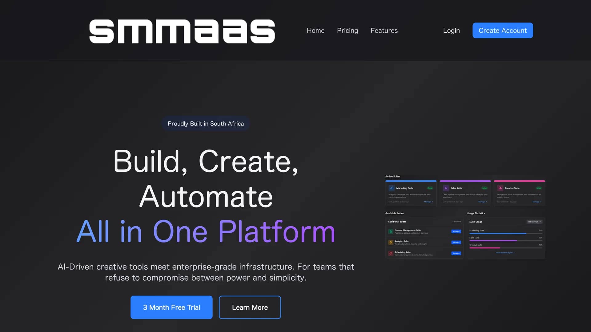 smaas homepage