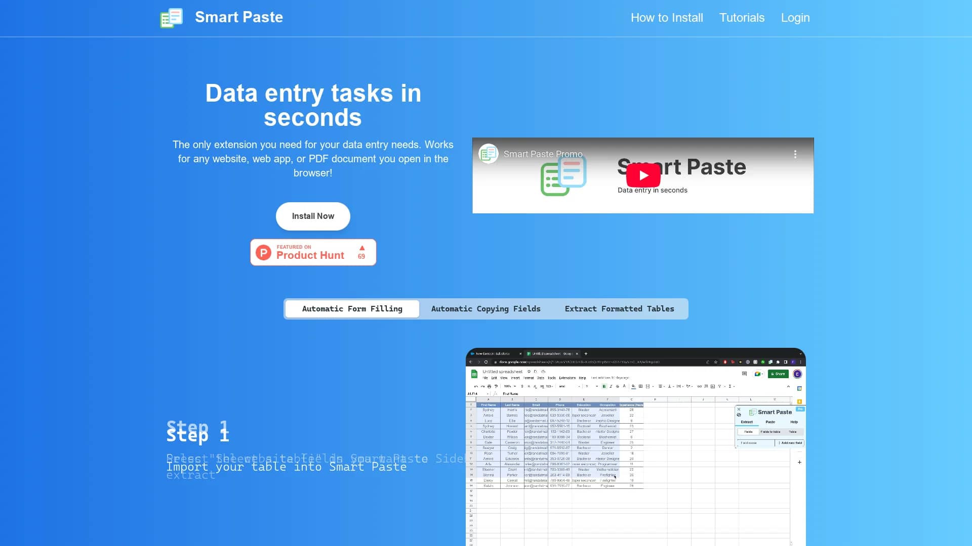 smart-paste homepage