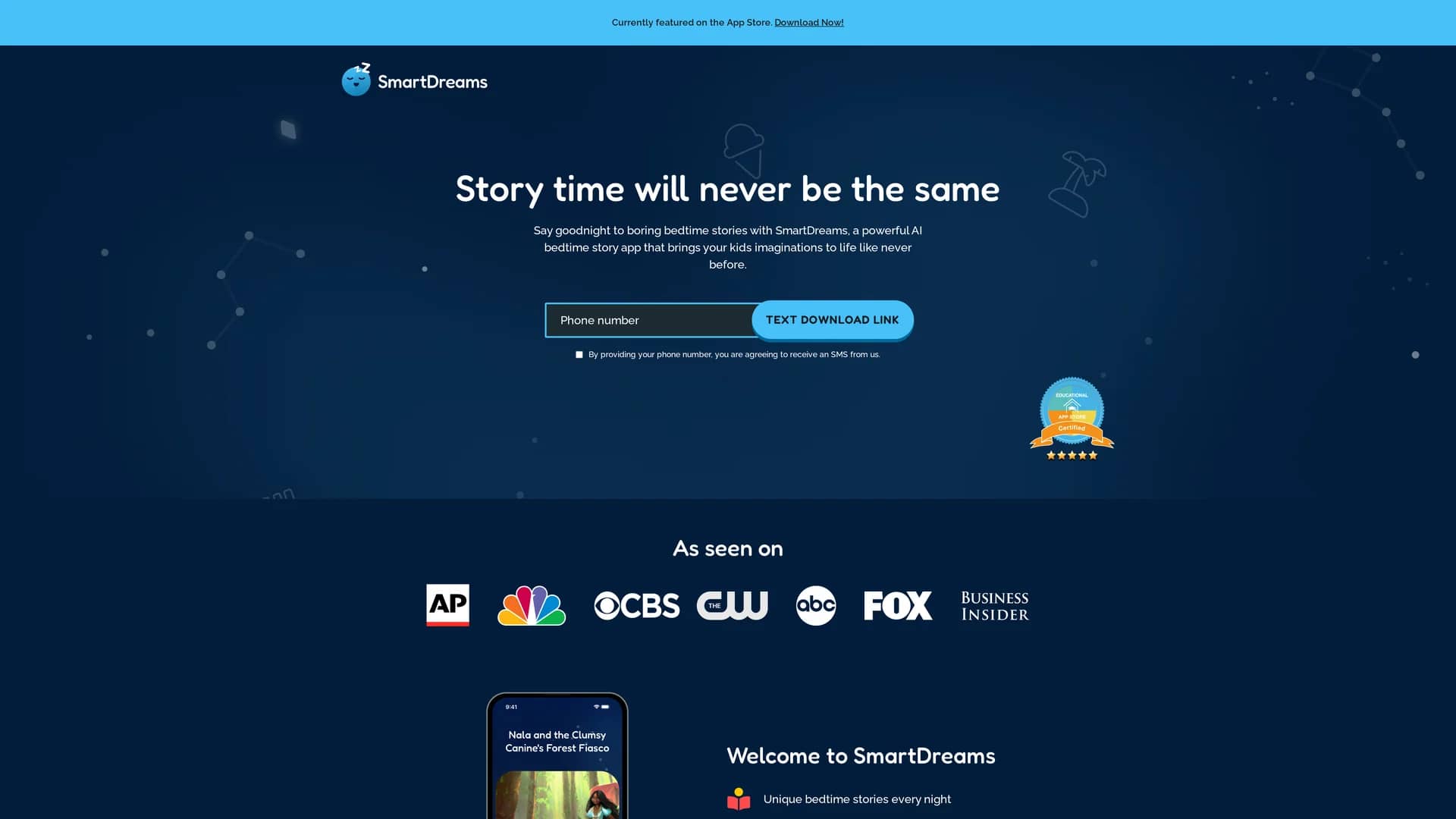 smartdreams homepage