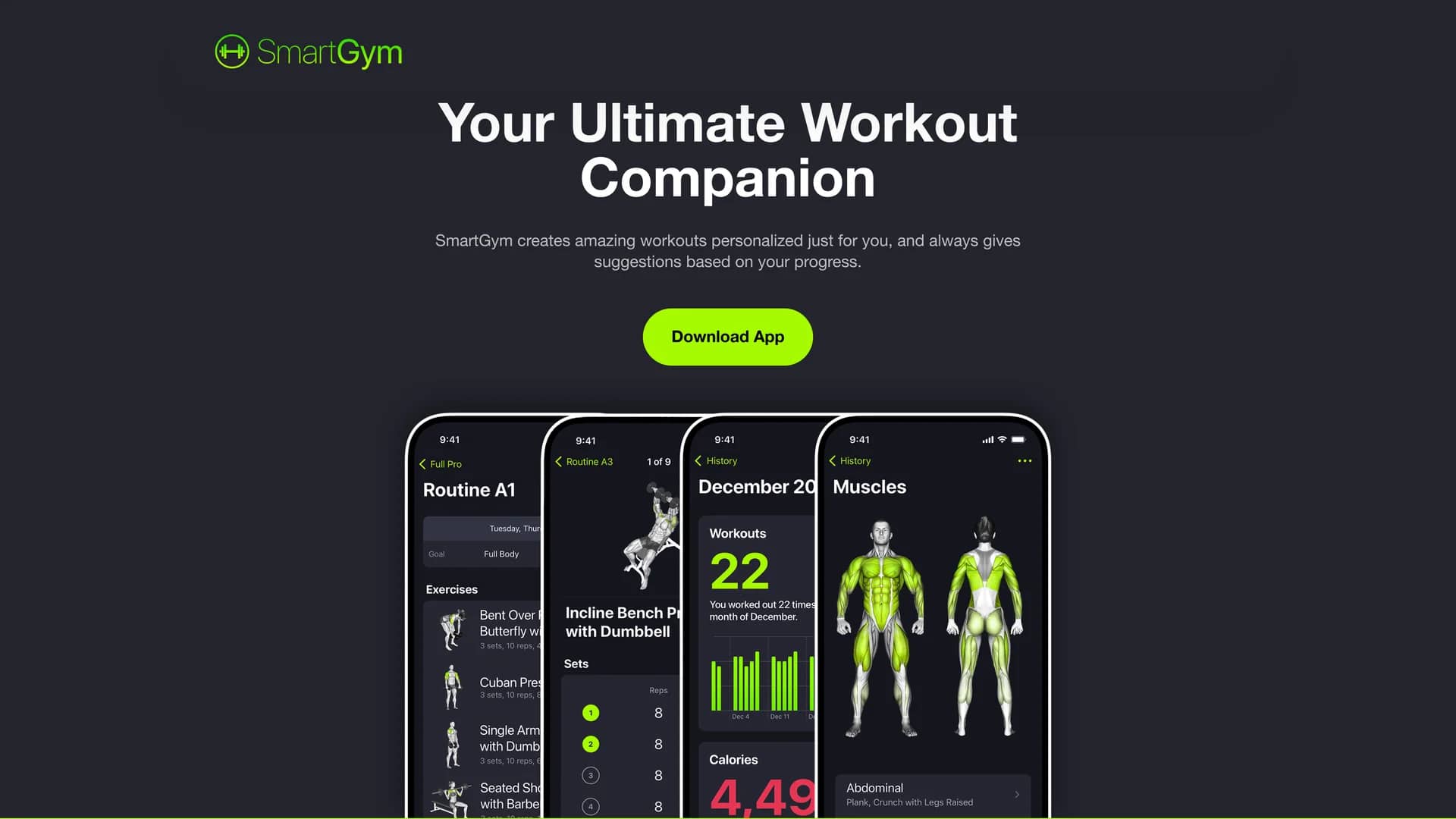 smartgym homepage