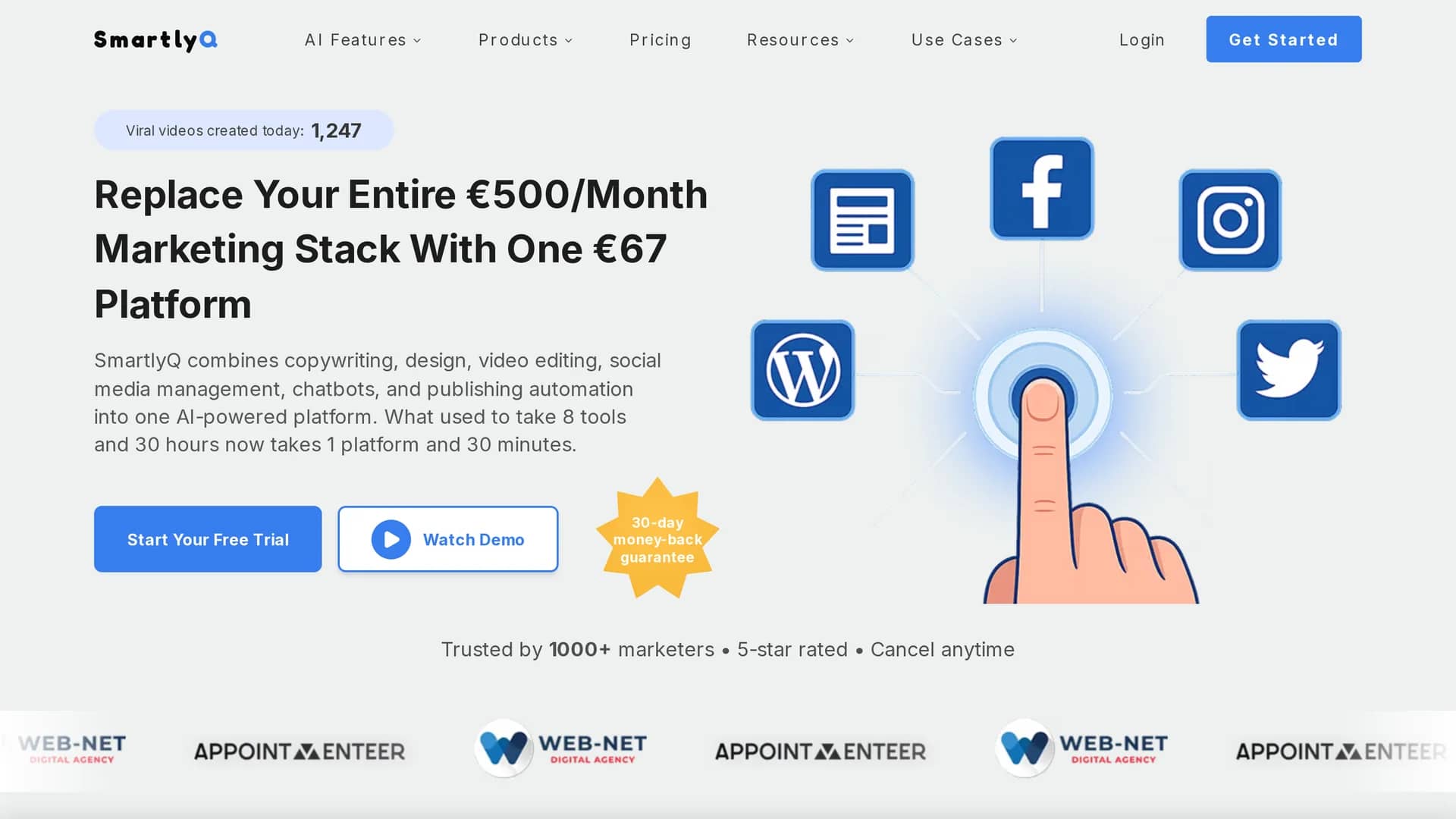 smartlyq homepage