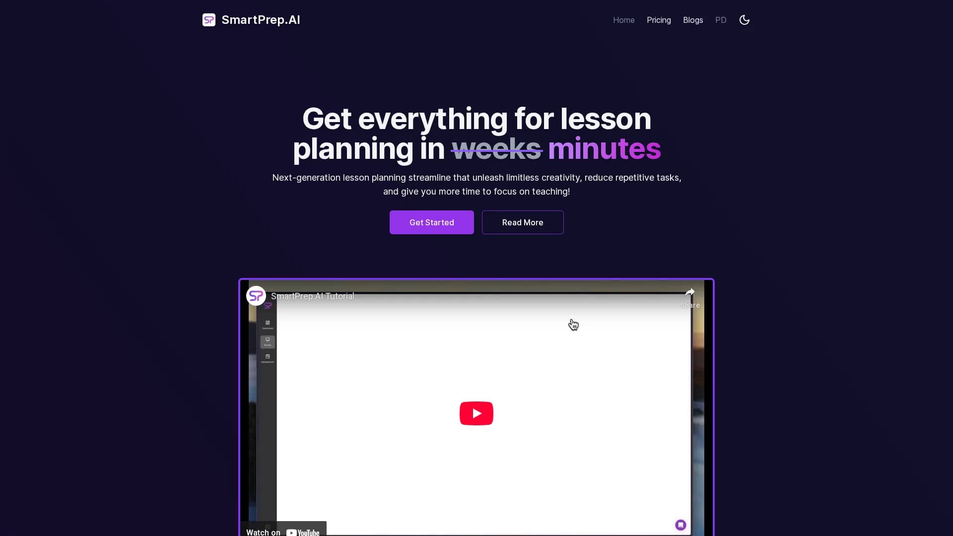 smartprep-ai homepage