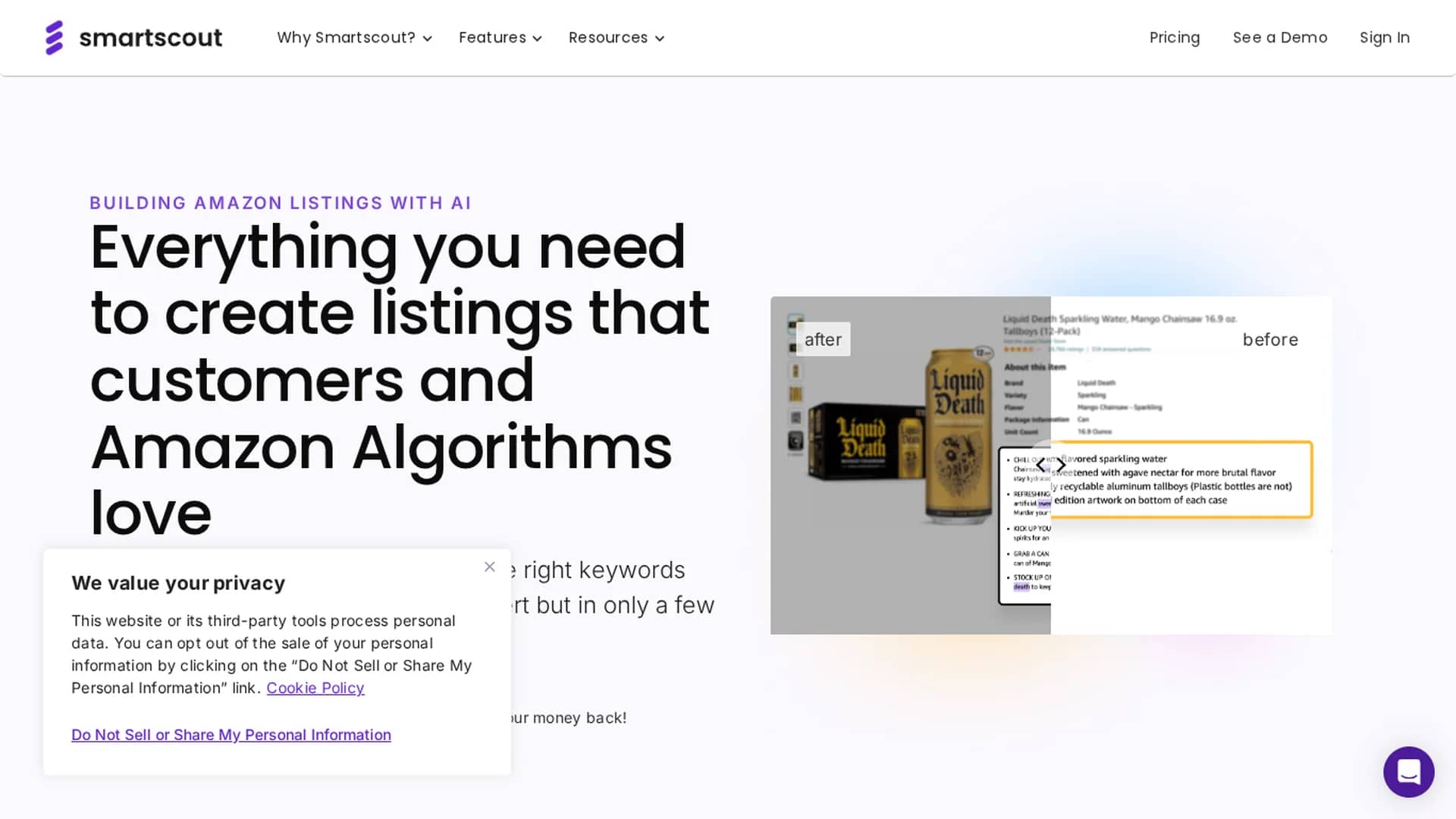 smartscout homepage