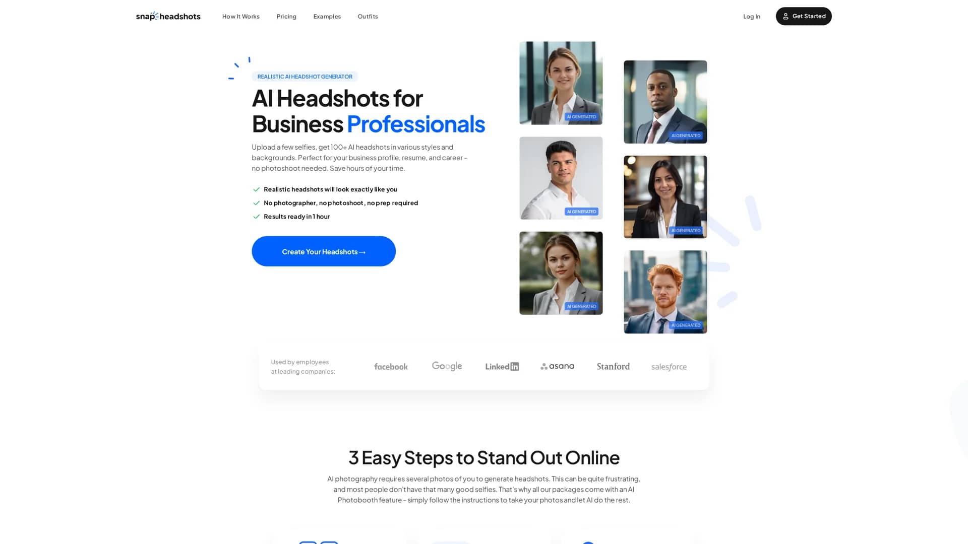 snapheadshots homepage