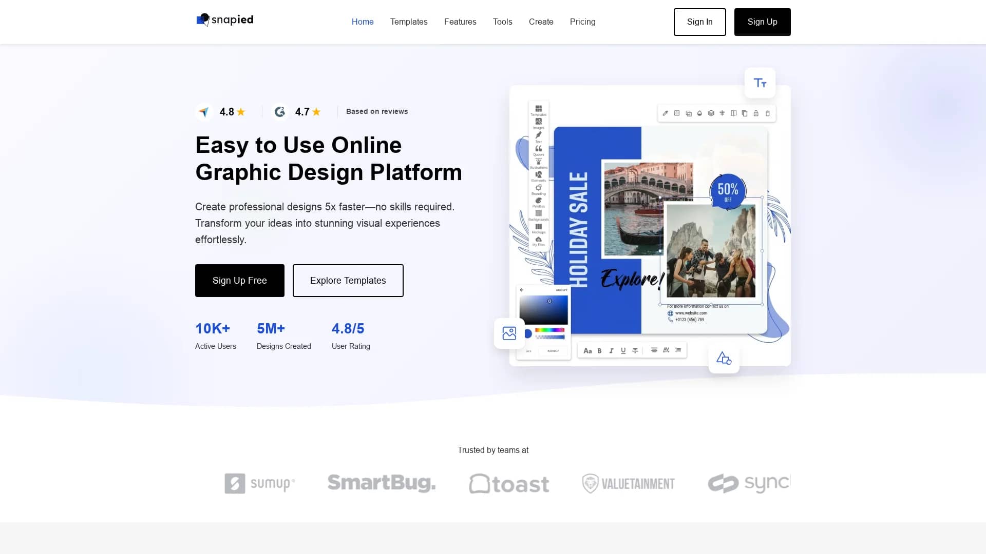 snapied homepage