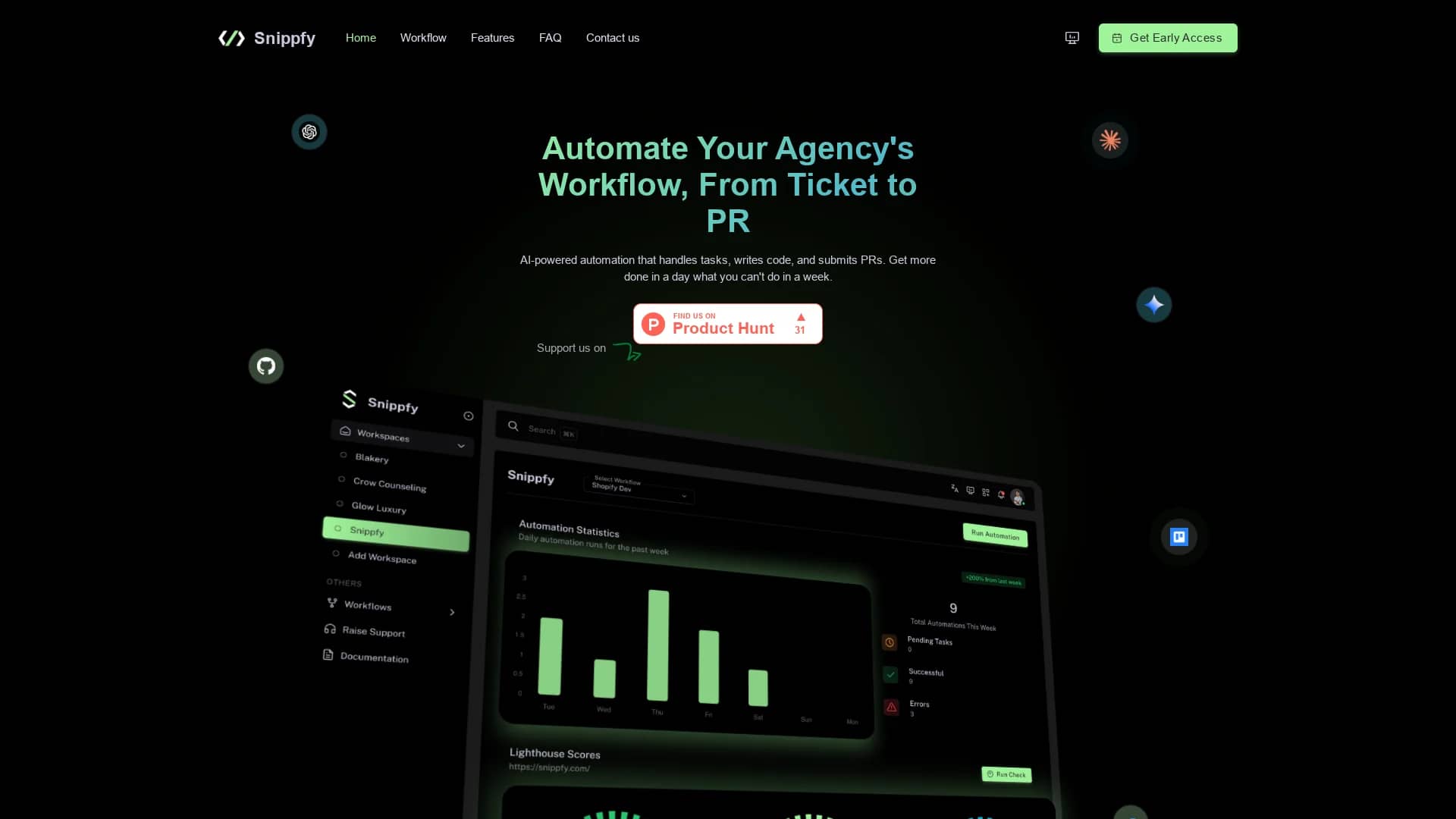 snippfy homepage