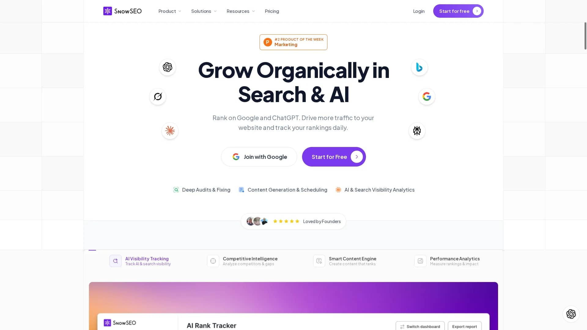 snowseo homepage
