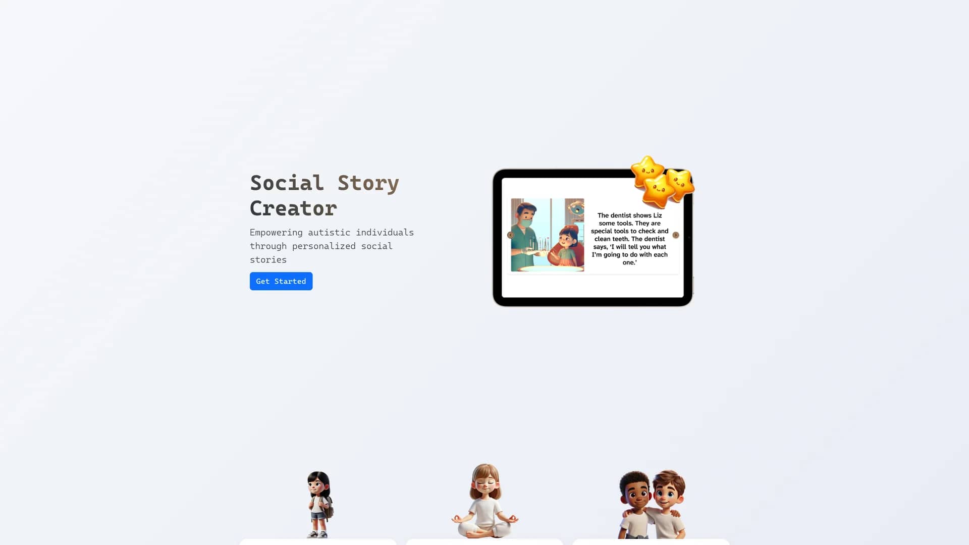 social-story-creator homepage