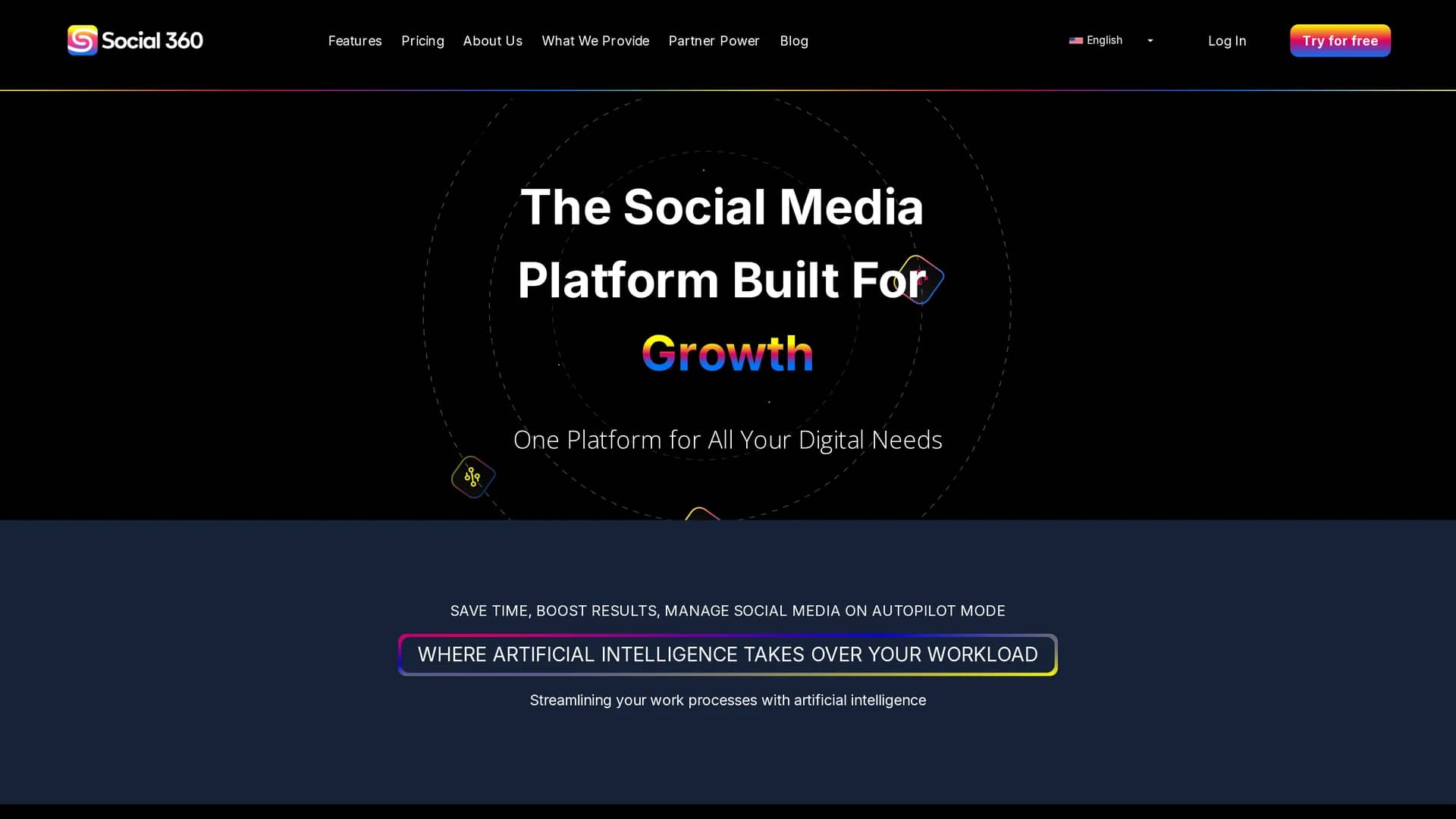 social360 homepage