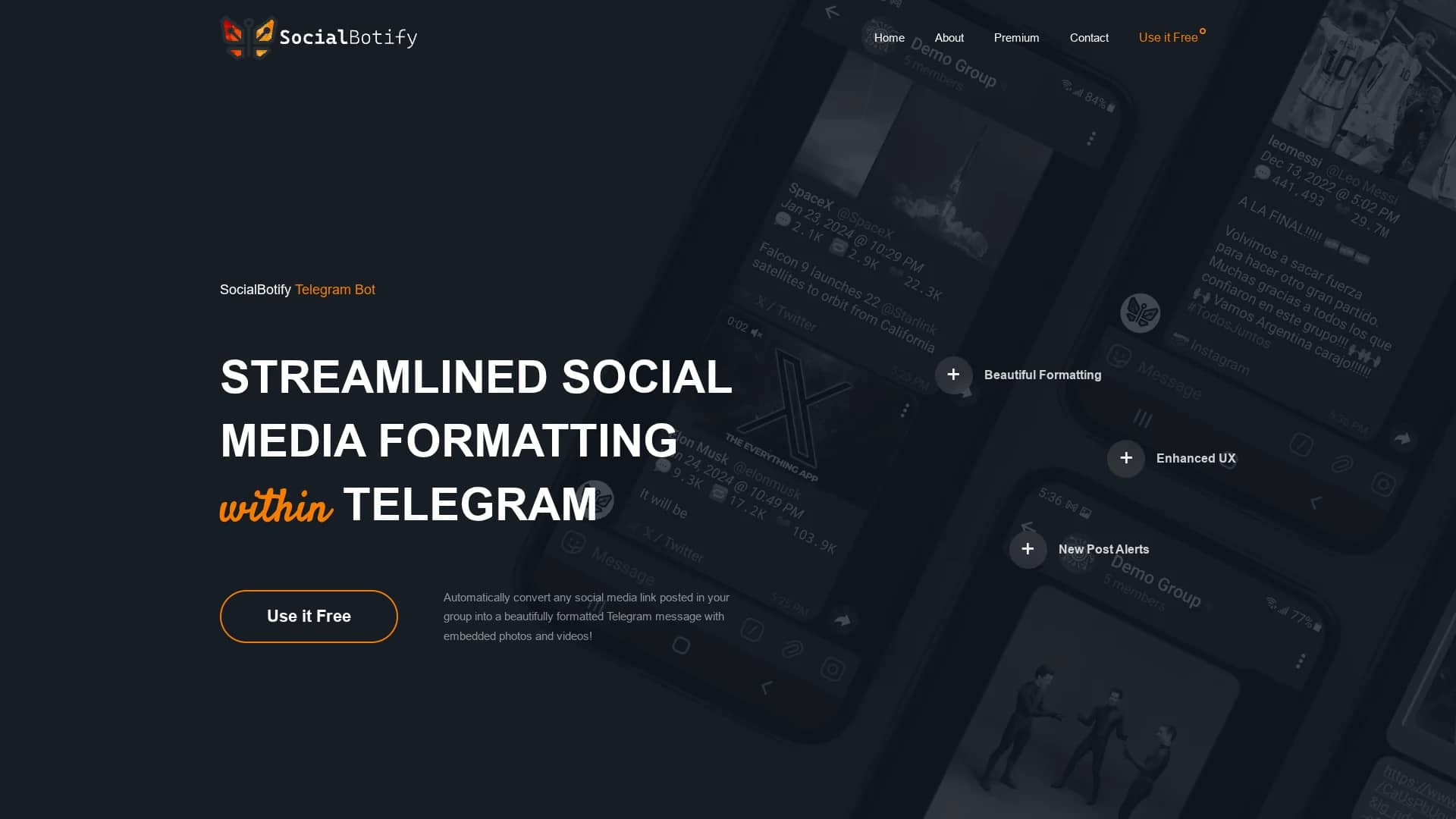 socialbotify homepage
