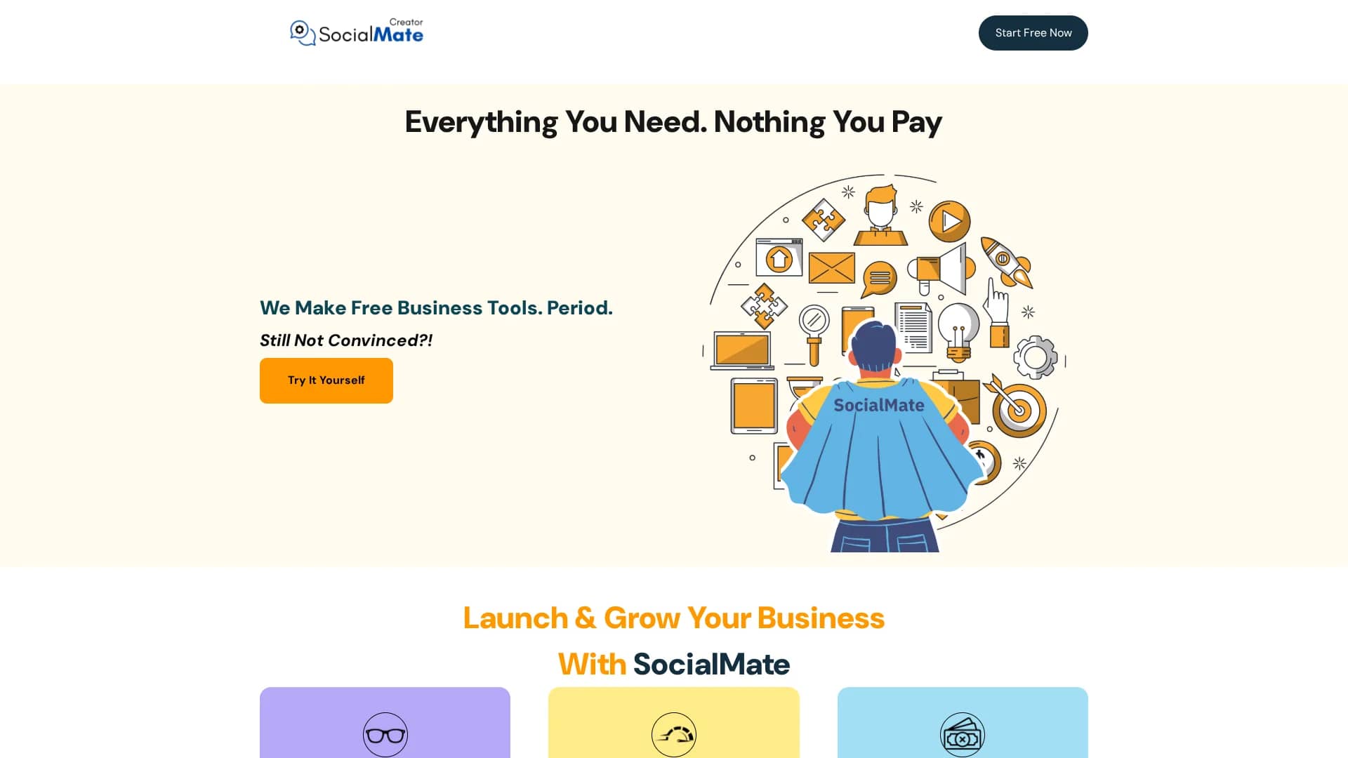 socialmate homepage