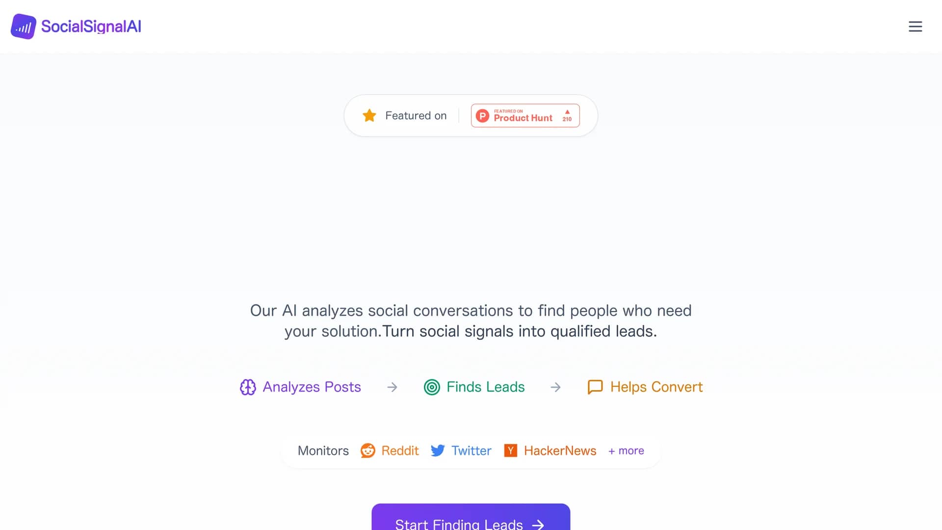socialsignal-ai homepage
