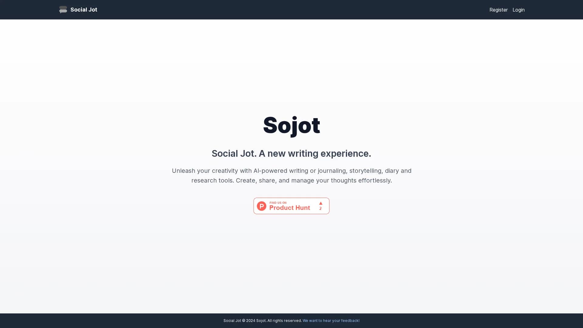 sojot-ai homepage