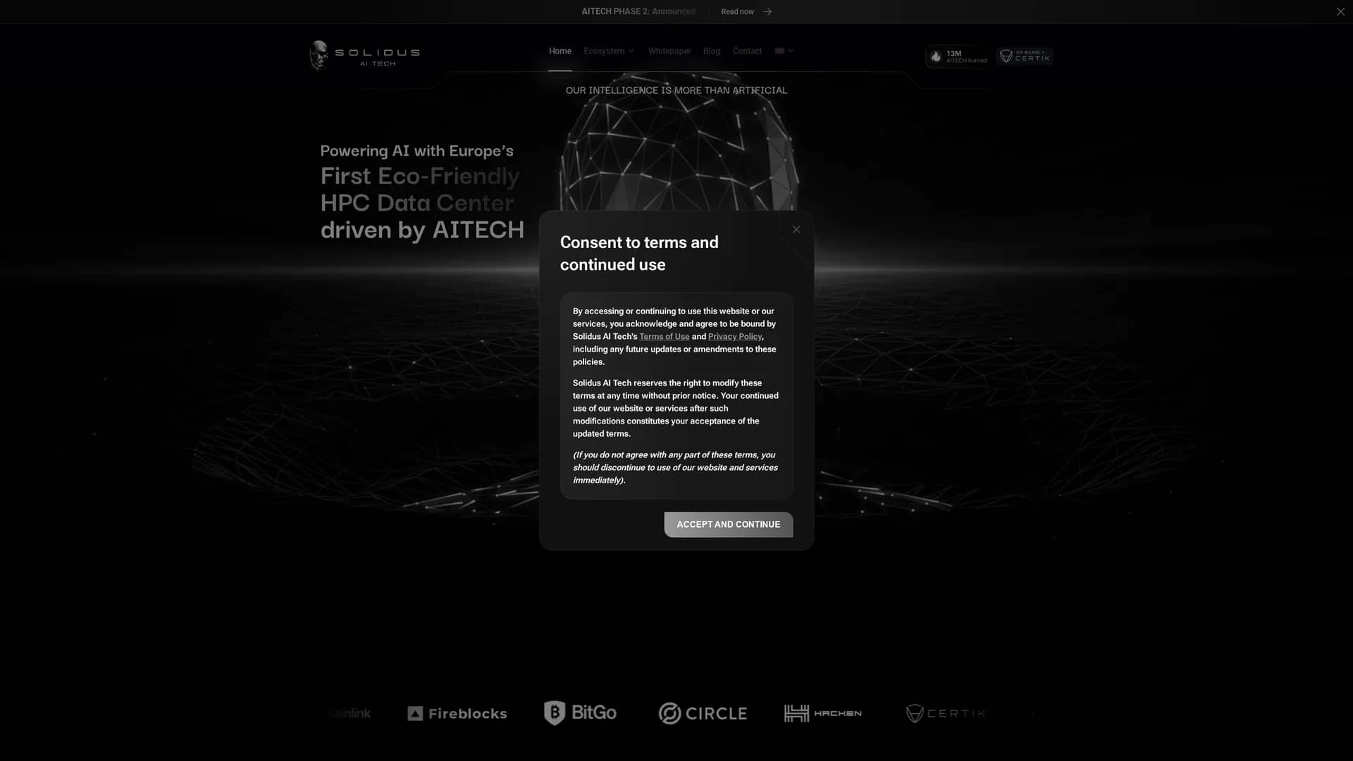 solidus-ai-tech homepage