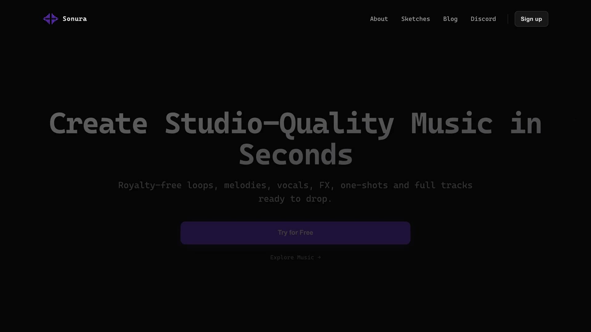 sonura-studio homepage