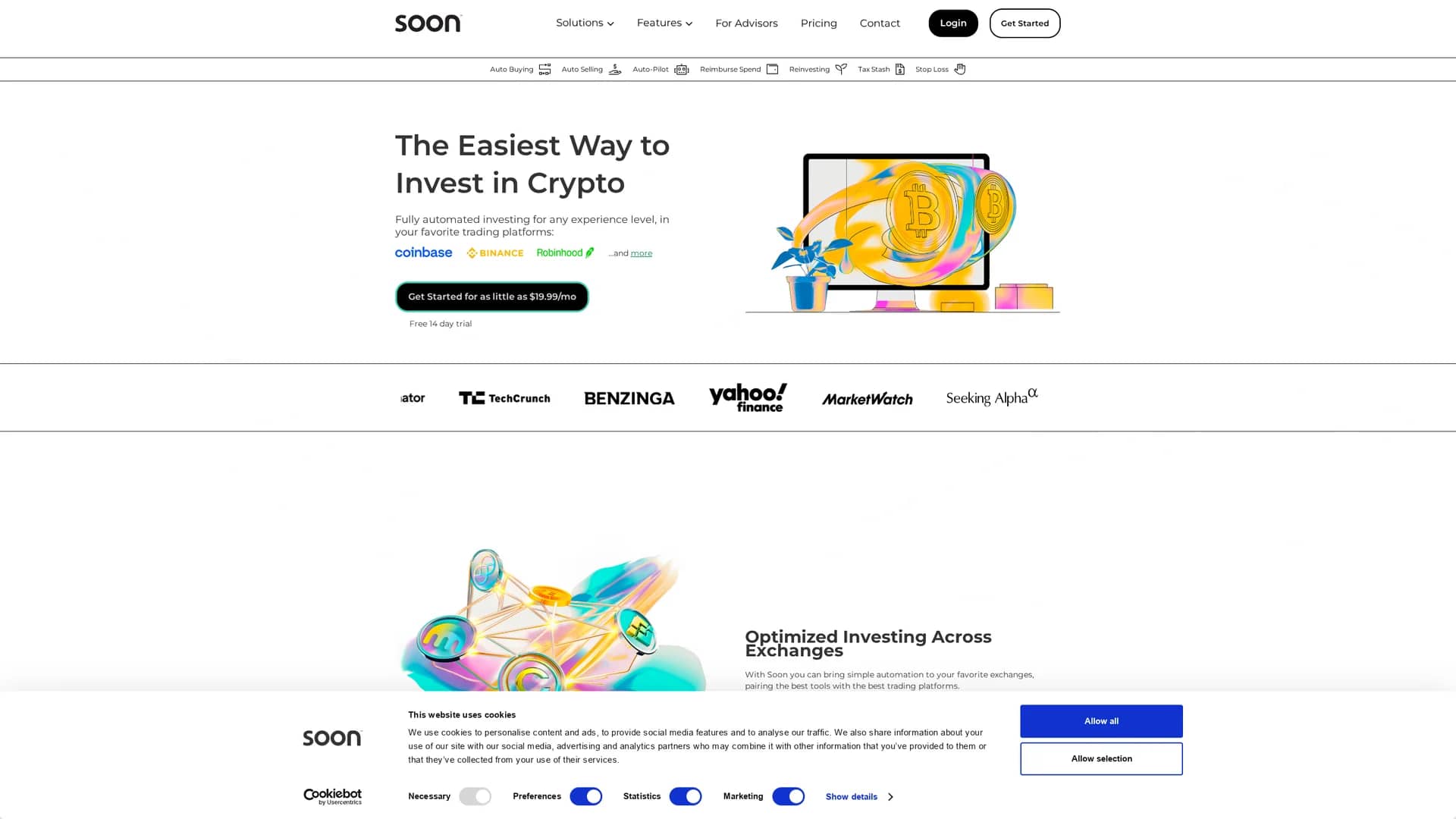 soon-app homepage