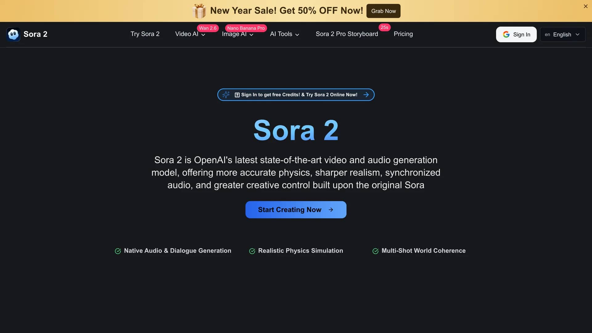 sora-2-video homepage