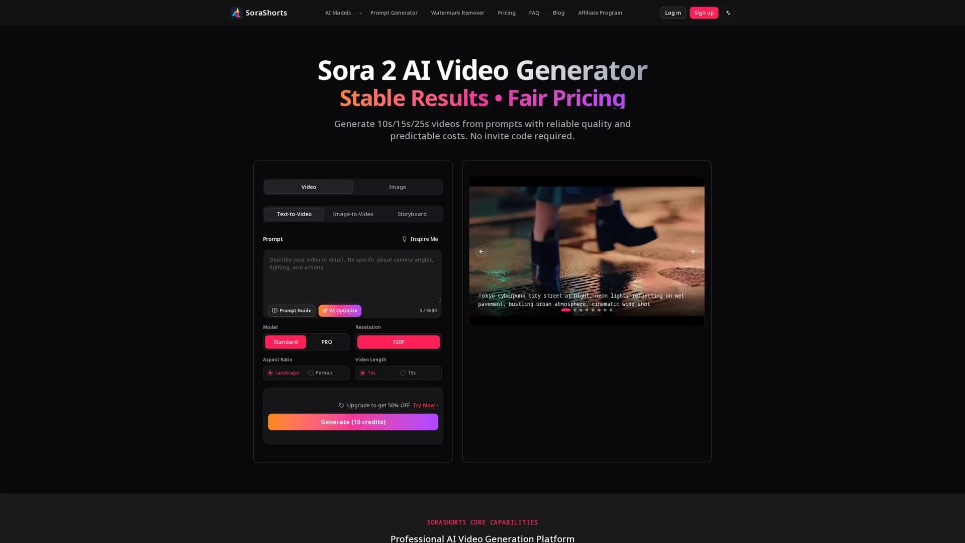 sorashorts homepage