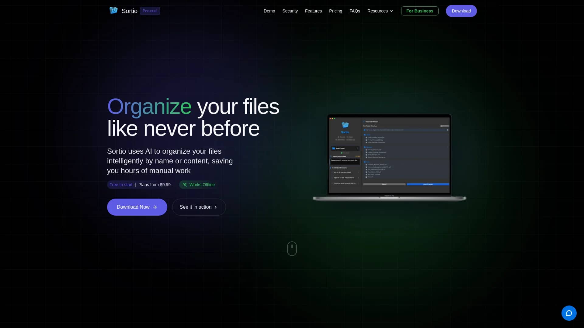sortio homepage