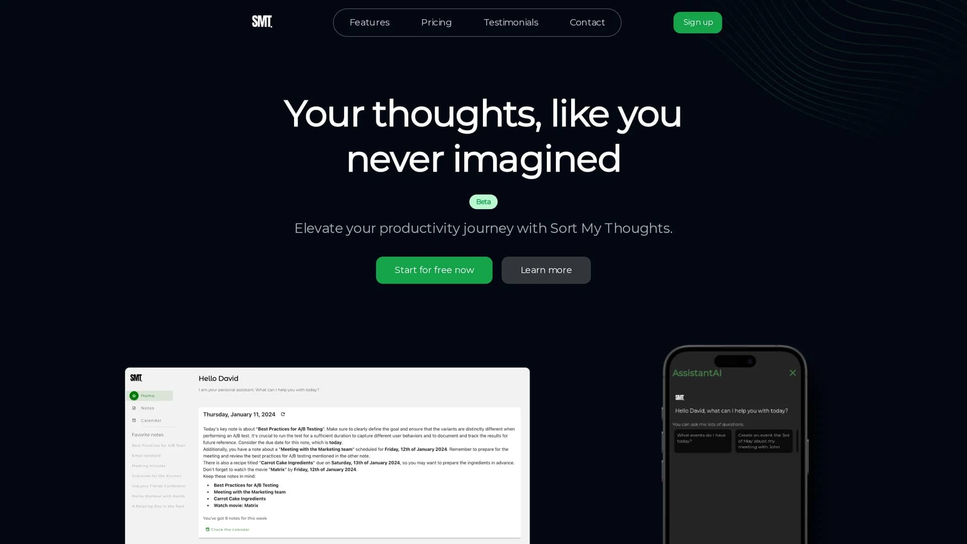 sortmythoughts homepage