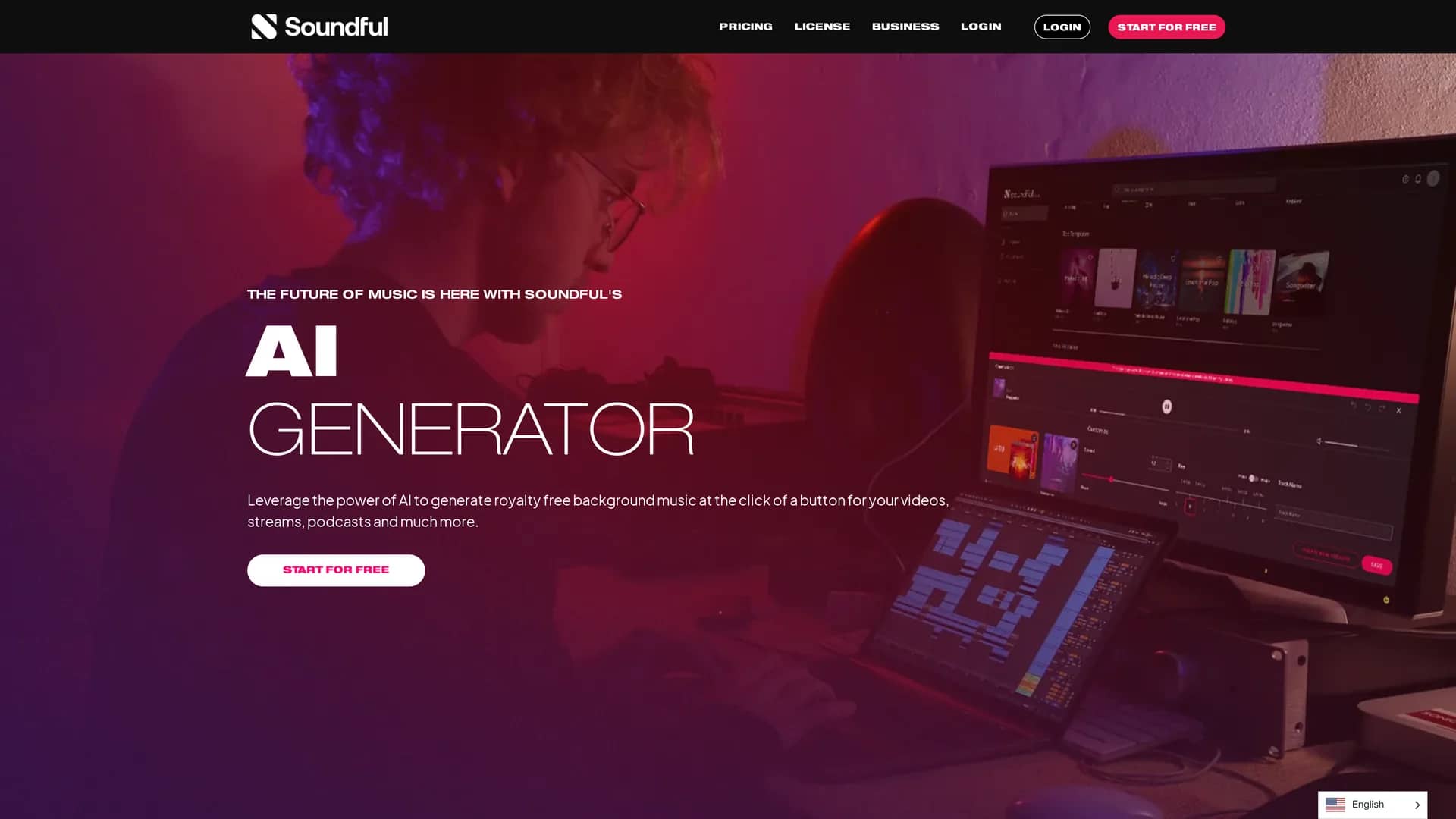 soundful homepage