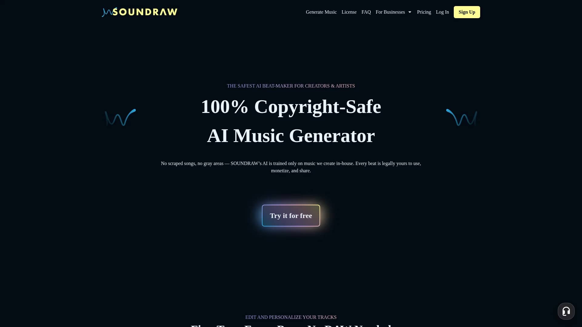 soundraw homepage