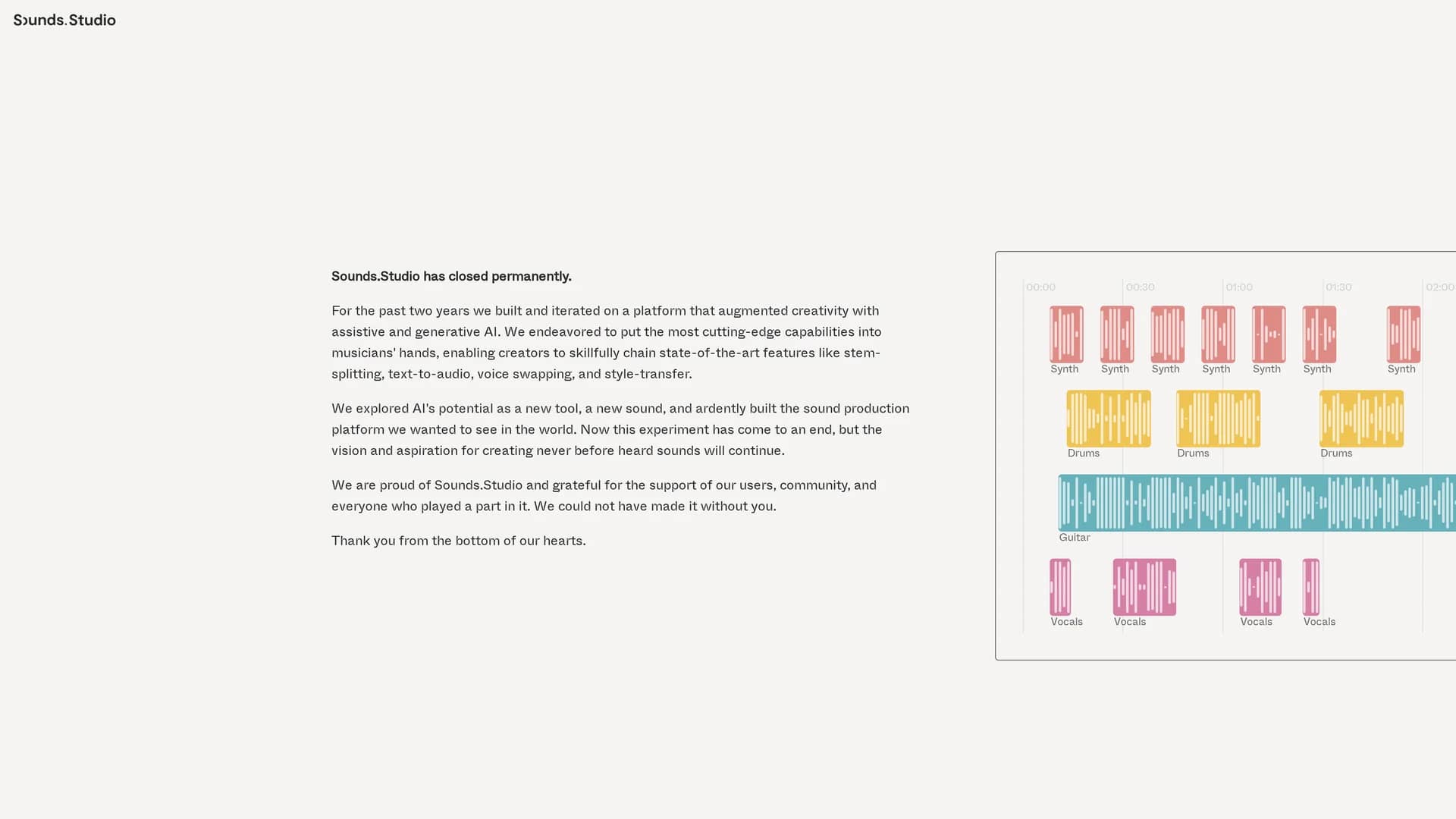 sounds-studio homepage