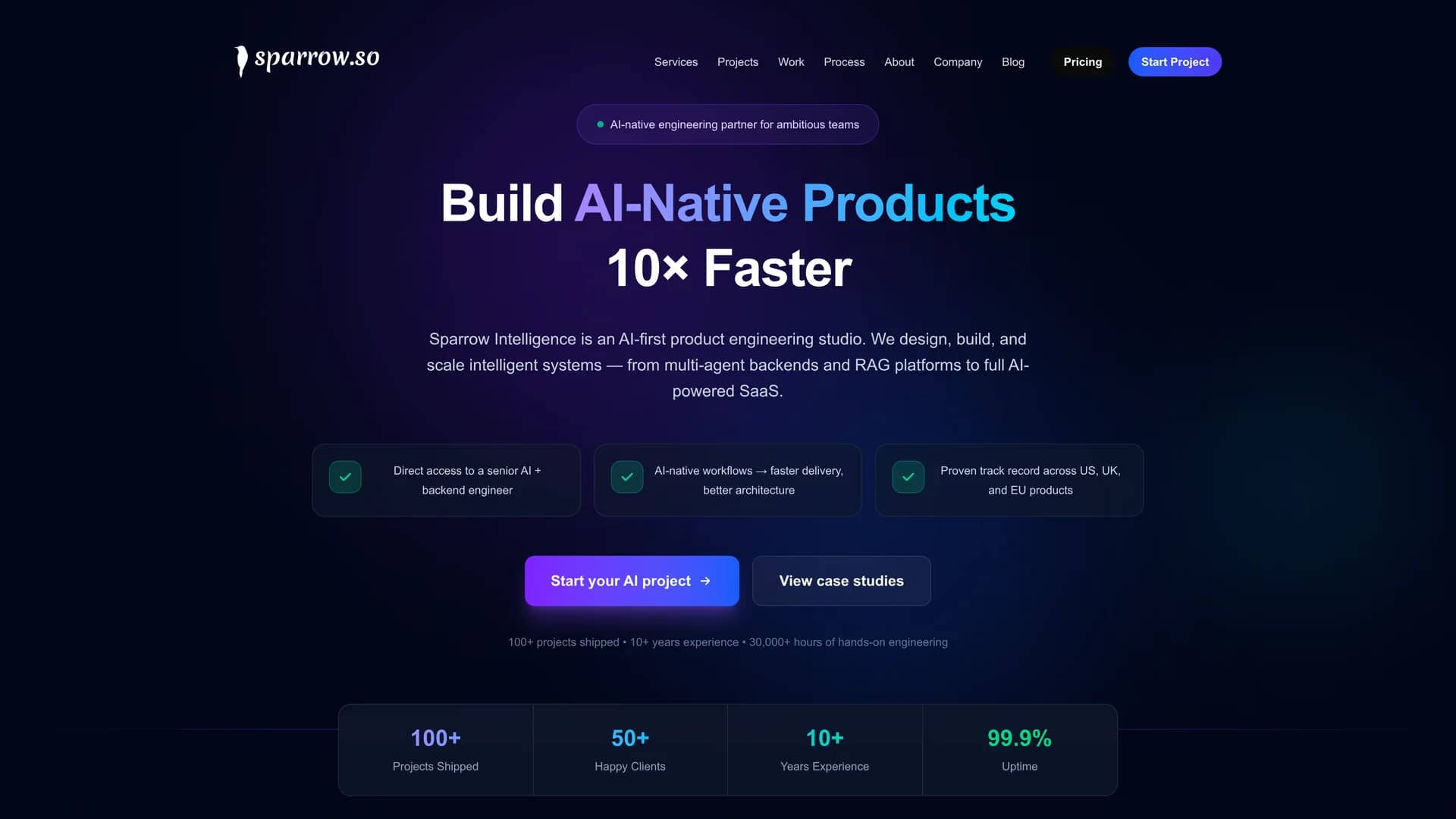 sparrow-studio homepage