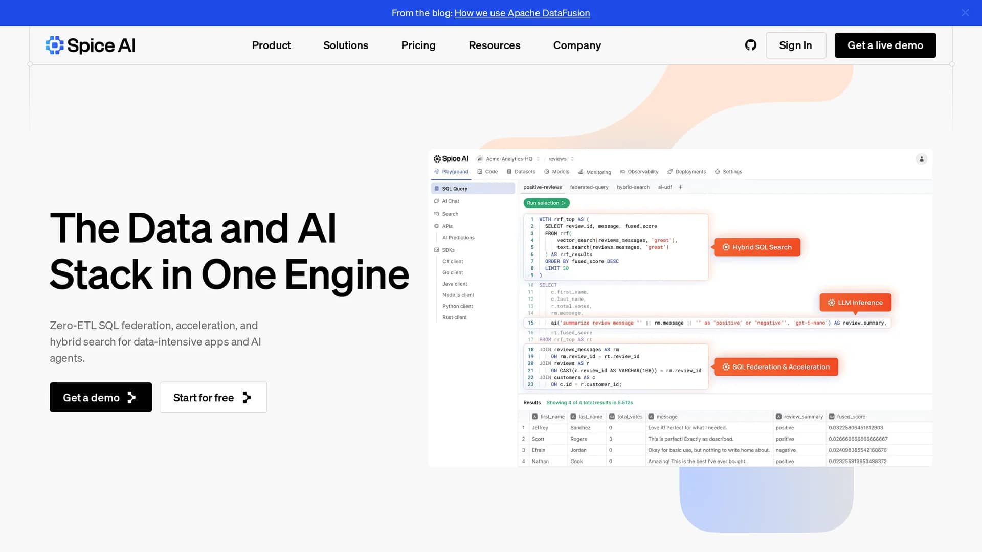 spice-ai homepage
