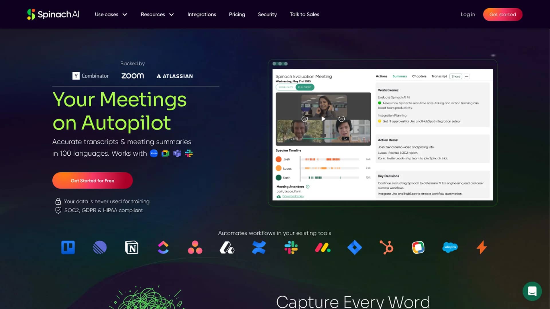 spinach-io homepage