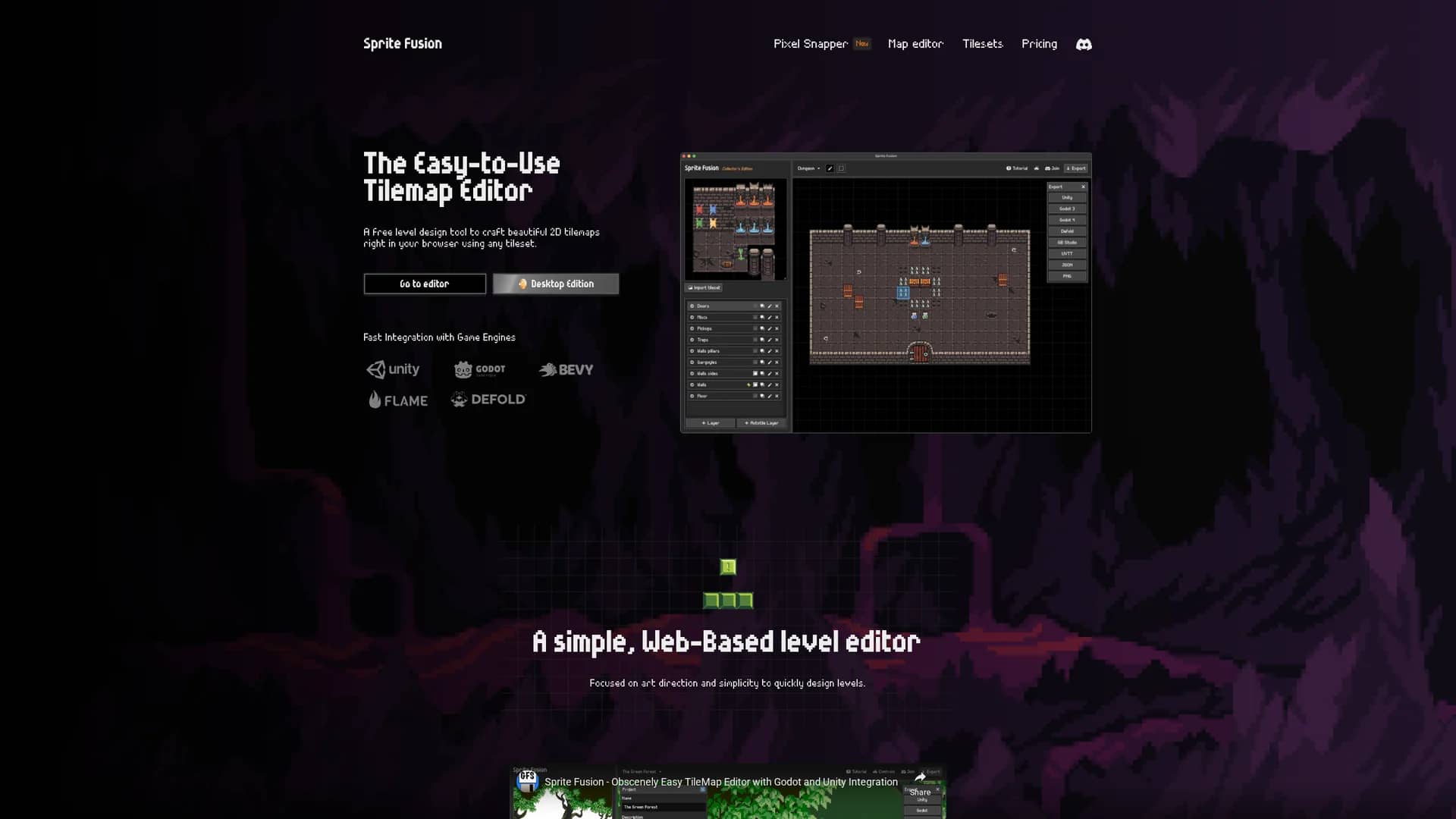 sprite-fusion homepage