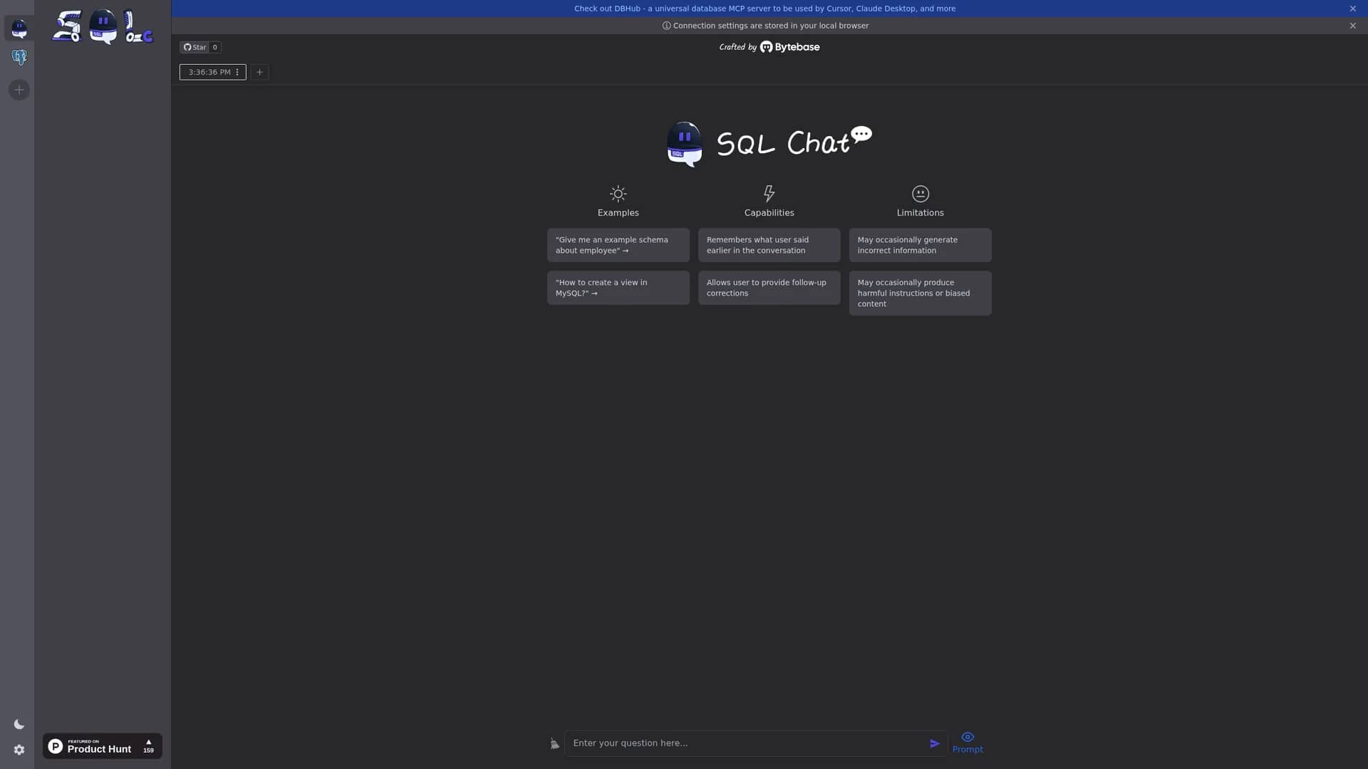 sql-chat homepage