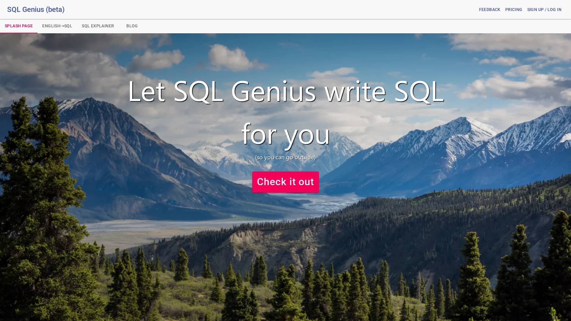 sqlgenius homepage