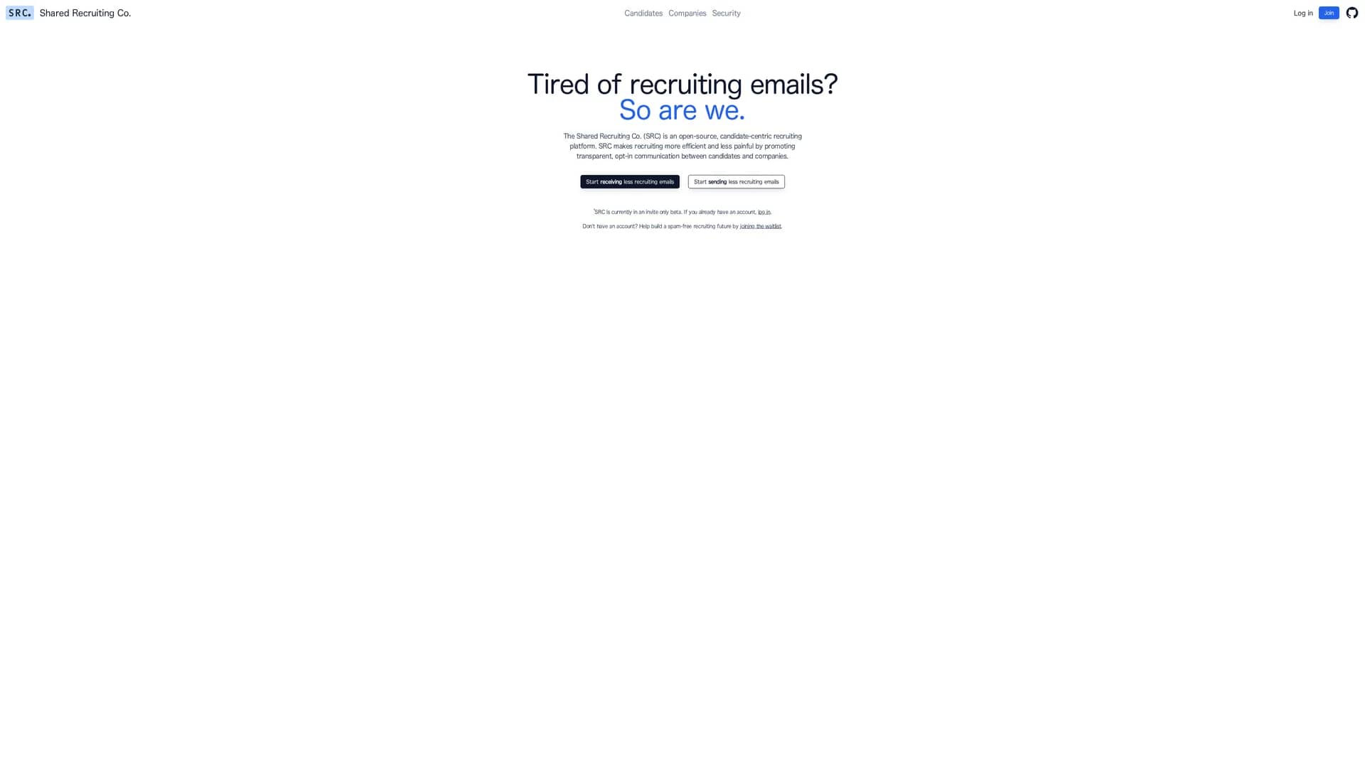 src homepage